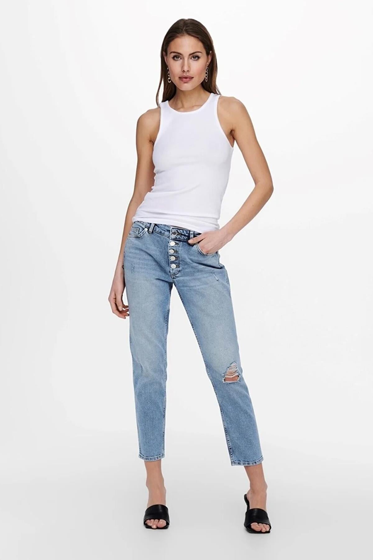Only Kolsuz Regular Fit Günlük Atlet T-shirt Onlkenya Tank Top-15234659  - Only - 22YBONLYATL0001