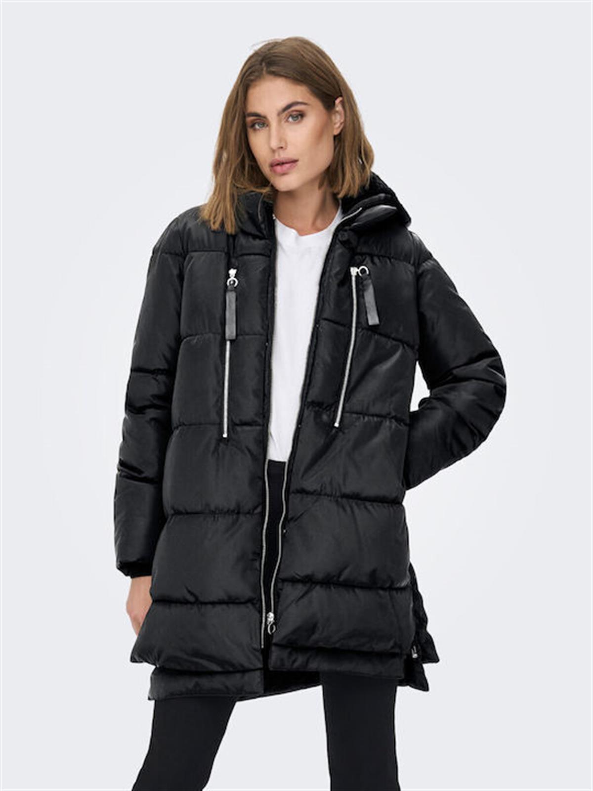 Only Nora Kadın Bej Şişme Uzun Mont (15230125-ccy) - Only - 15230125-CCY
