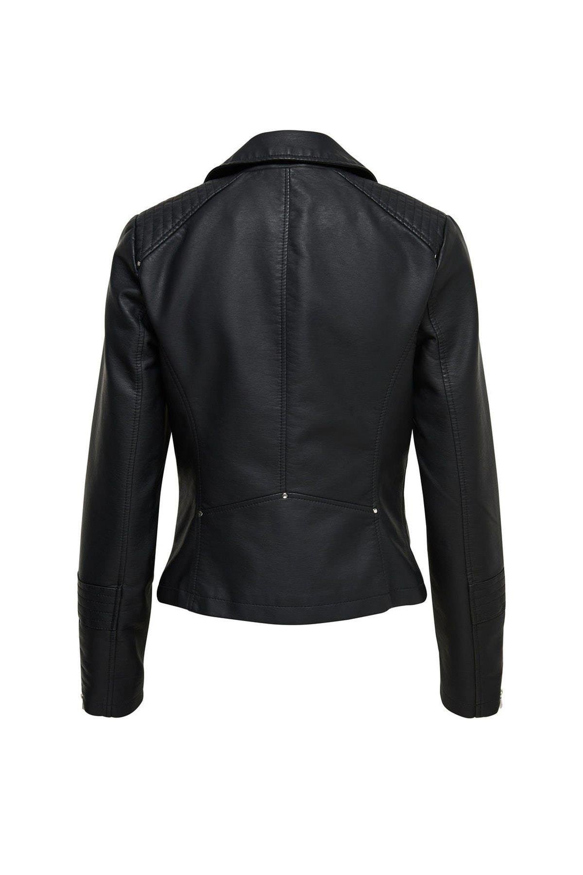 Only Siyah Deri Ceket Onlgemma 15153079 - Only - 15153079