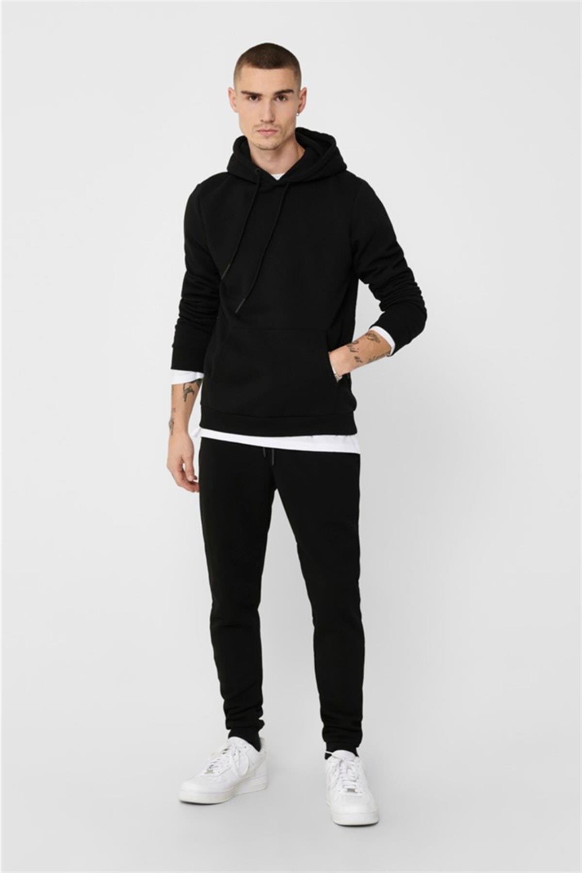 Only & Sons Ceres Erkek Sweatshirt - 22018685-Black - Only & Sons - 22018685-Black