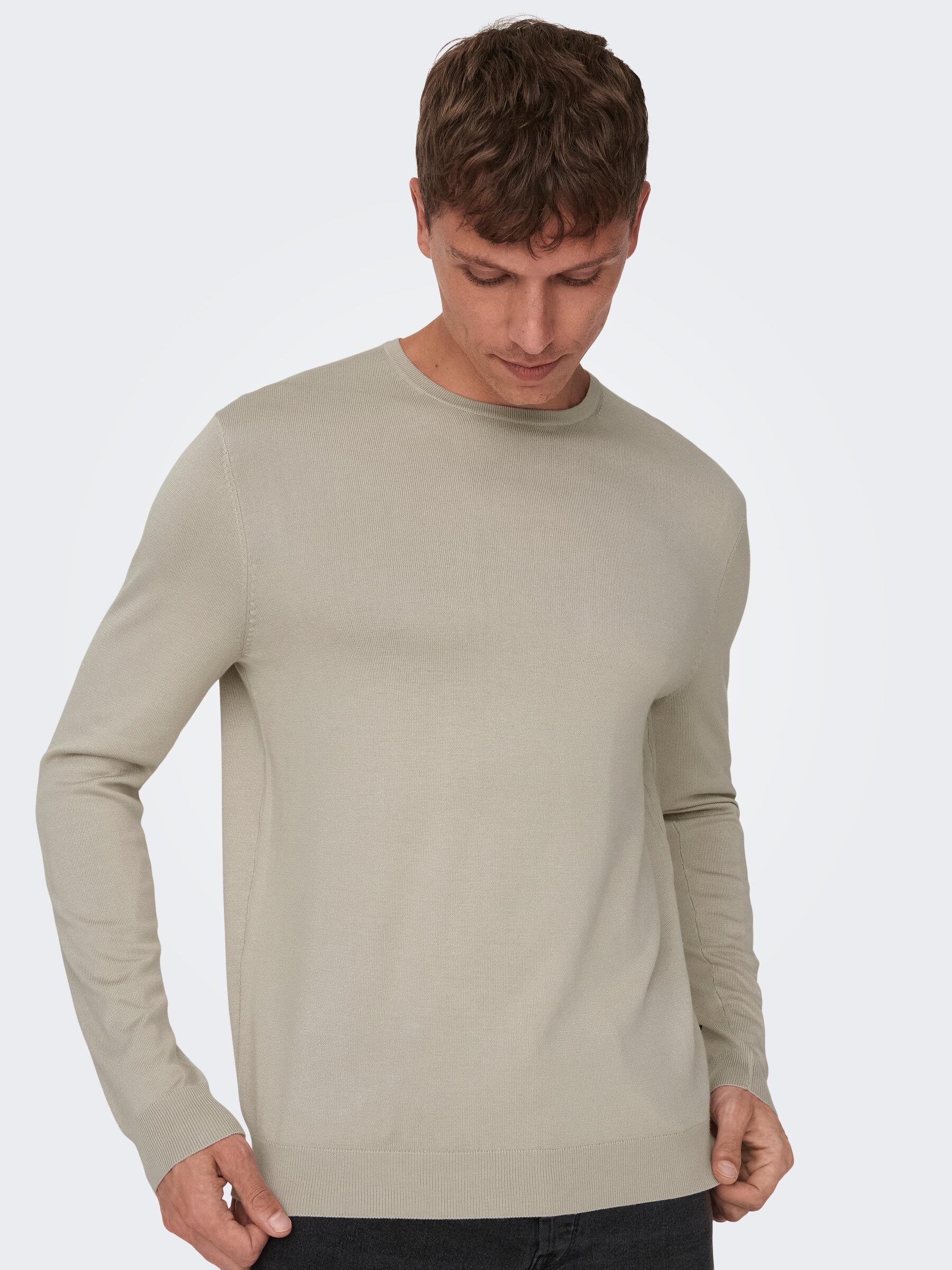 Only & Sons Erkek Bisiklet Yaka Regular Fit Kazak - 22020088 - Only & Sons - 22020088
