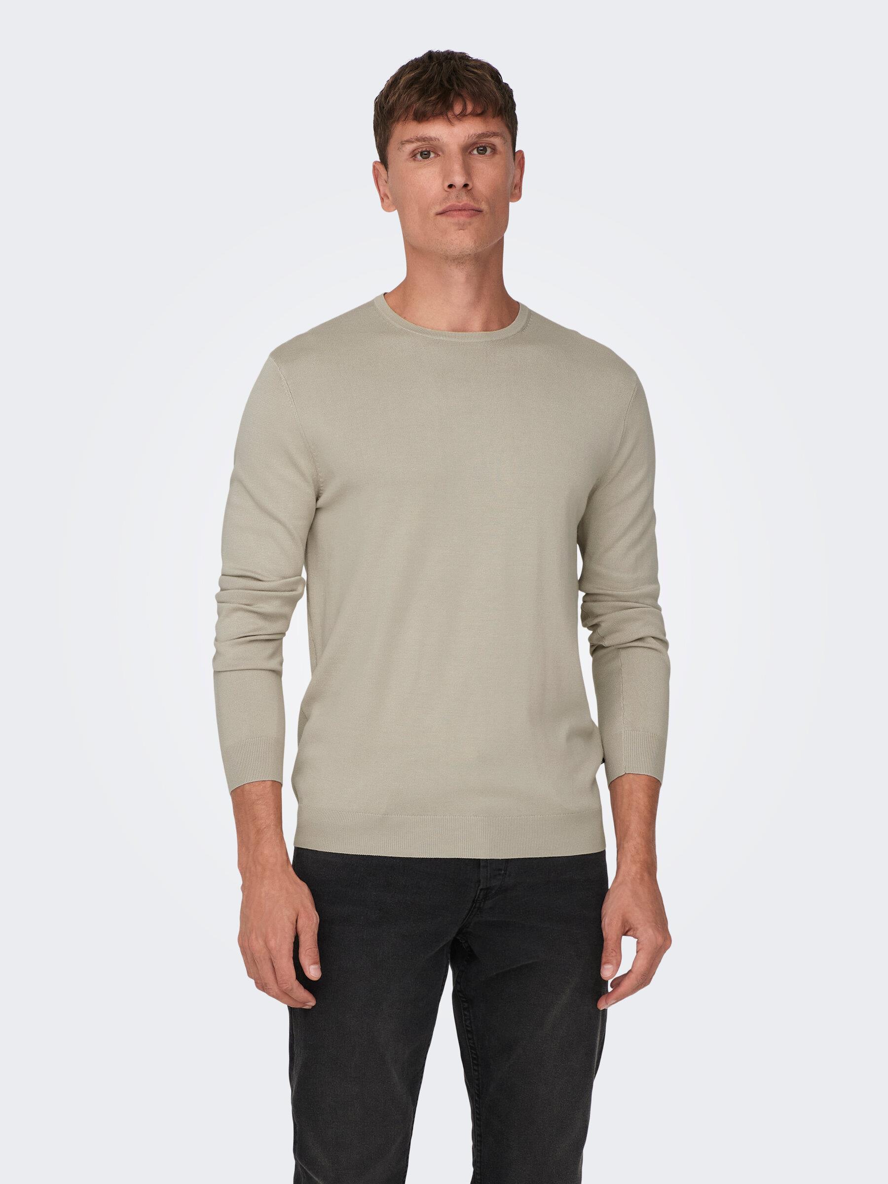 Only & Sons Erkek Bisiklet Yaka Regular Fit Kazak - 22020088 - Only & Sons - 22020088