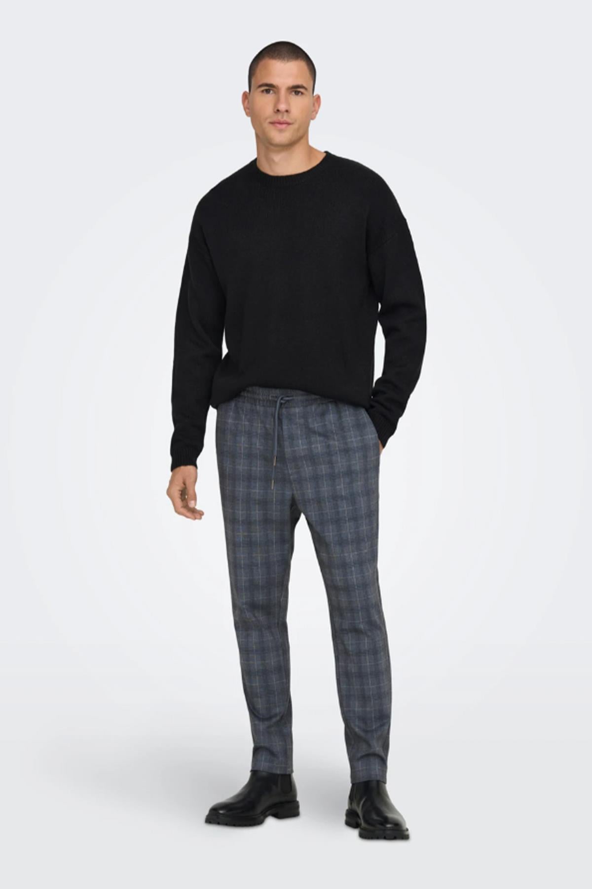 Only & Sons Erkek Casual Çizgili Günlük Jogger Pantolon ONSLINUS - 22024456  - Only & Sons - 22024456