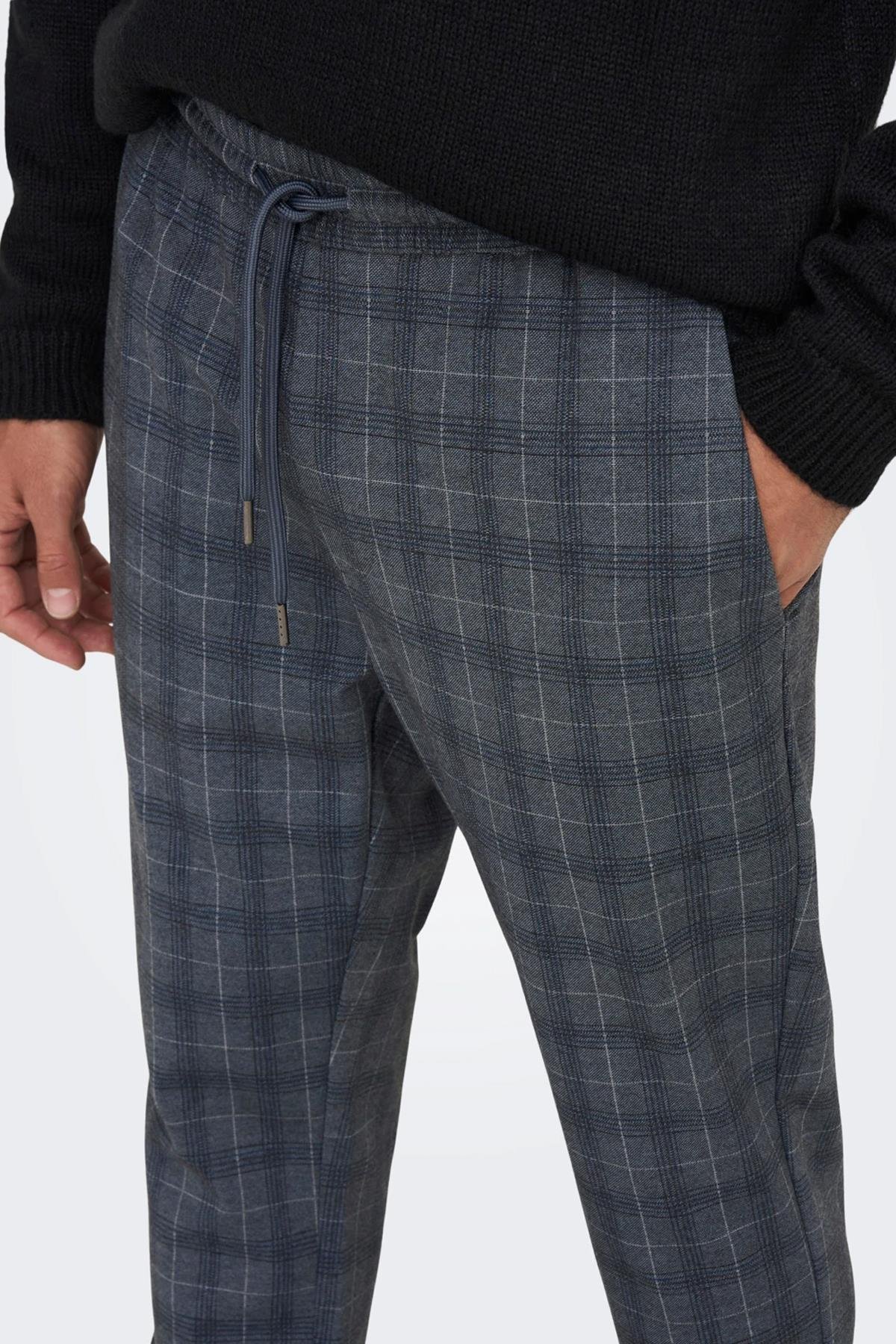 Only & Sons Erkek Casual Çizgili Günlük Jogger Pantolon ONSLINUS - 22024456  - Only & Sons - 22024456