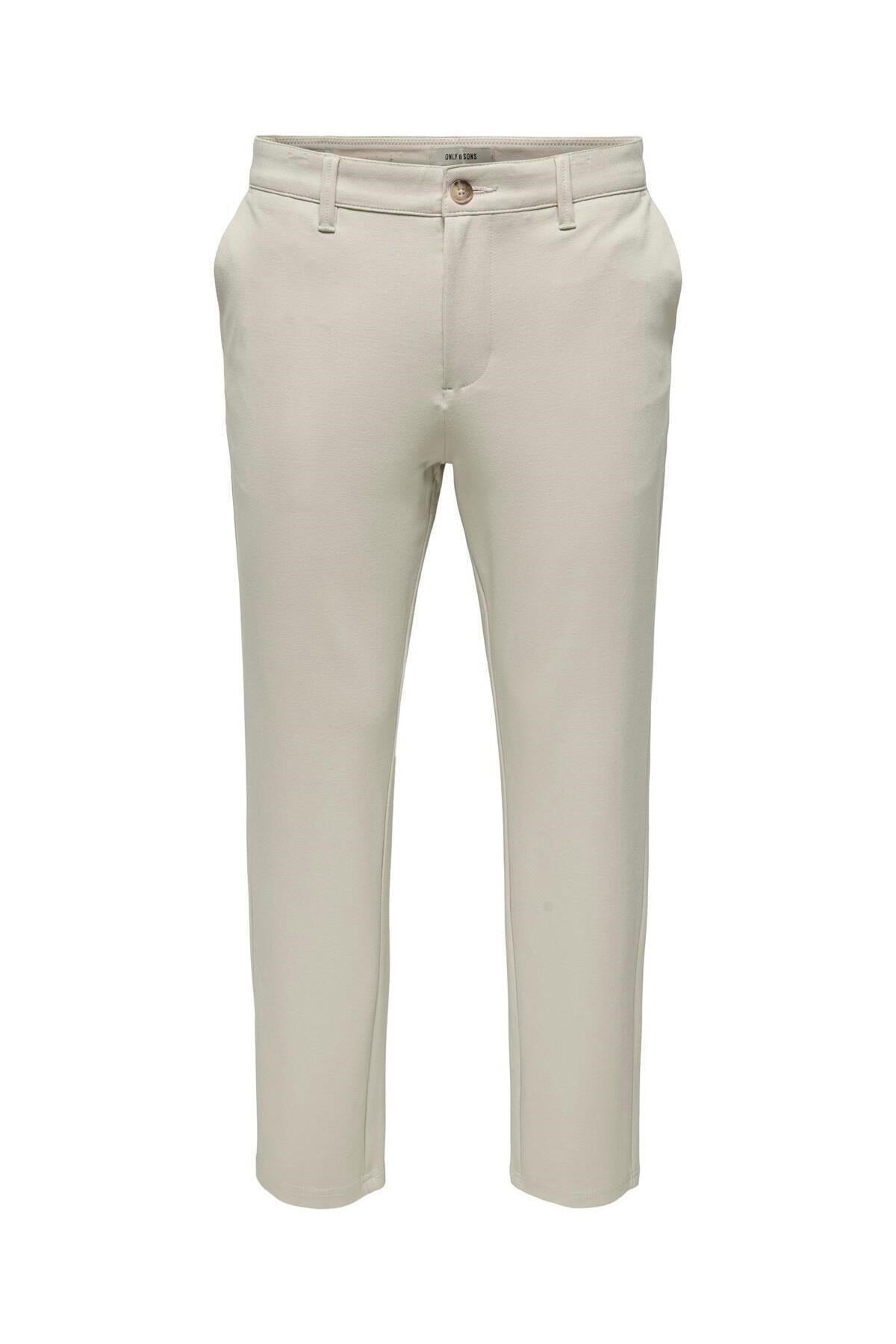 Only & Sons Erkek Chino Krem Pantolon - 22037907 - Only & Sons - 22037907-1
