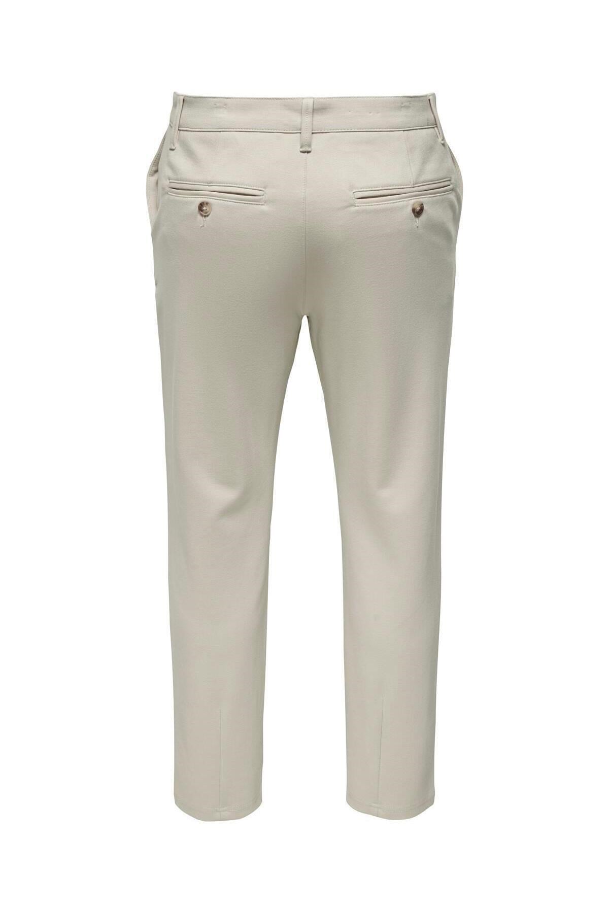 Only & Sons Erkek Chino Krem Pantolon - 22037907 - Only & Sons - 22037907-1