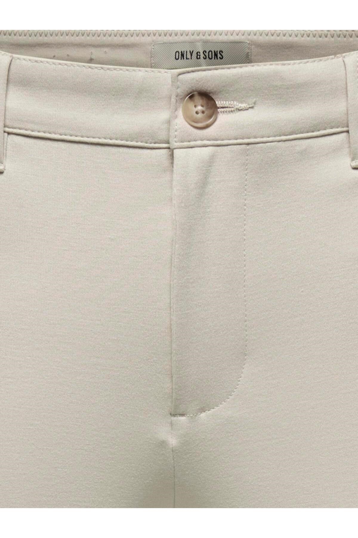 Only & Sons Erkek Chino Krem Pantolon - 22037907 - Only & Sons - 22037907-1