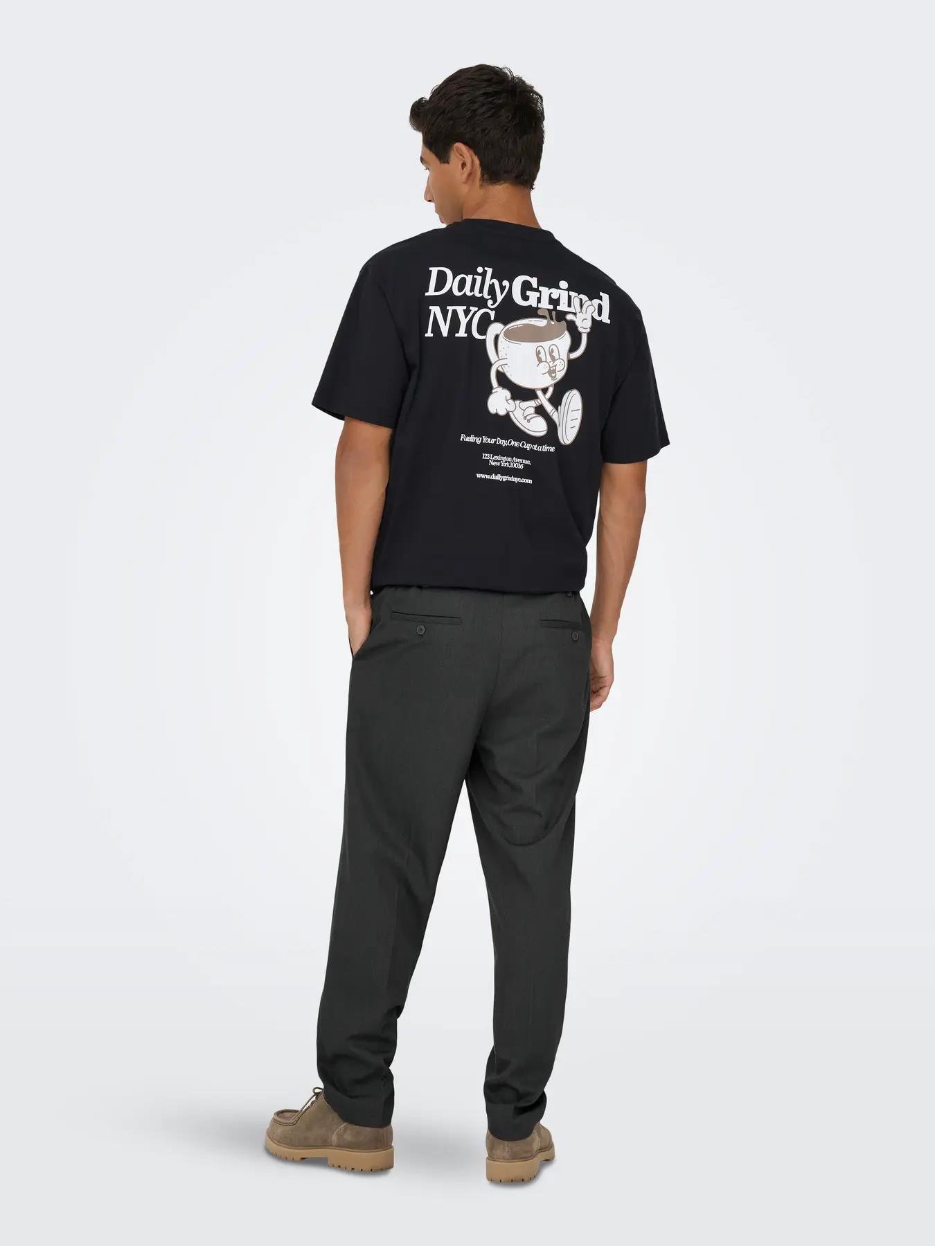 Only & Sons Erkek Chino Siyah Pantolon - 22035160 - Only & Sons - 22035160