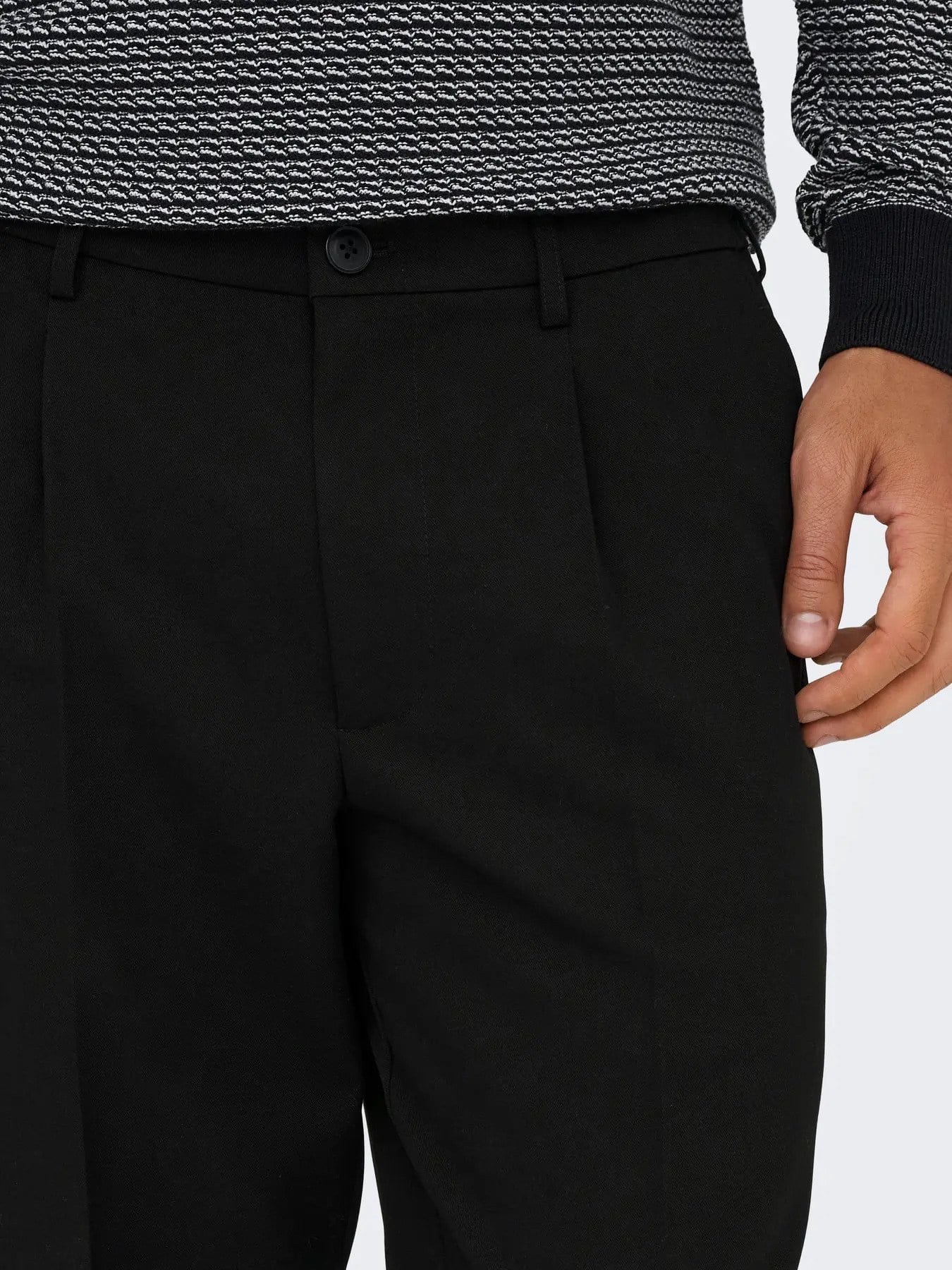 Only & Sons Erkek Chino Siyah Pantolon - 22035160 - Only & Sons - 22035160