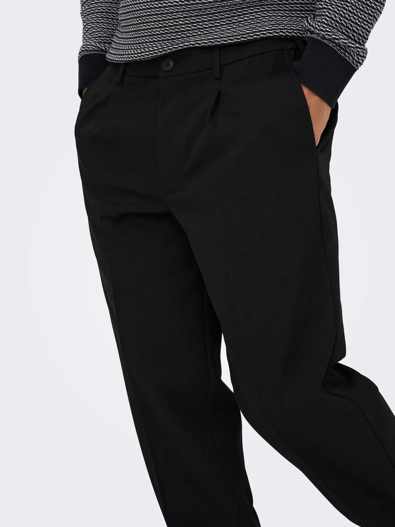 Only & Sons Erkek Chino Siyah Pantolon - 22035160 - Only & Sons - 22035160