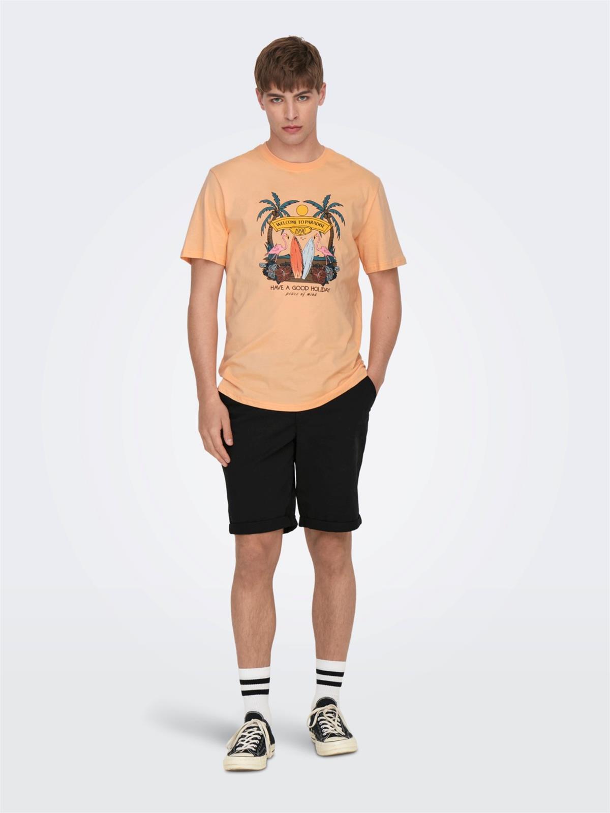Only & Sons Erkek Chino Şort ONSPETER REG TWILL 4481 SHORTS 22024481 - Only & Sons - 22024481