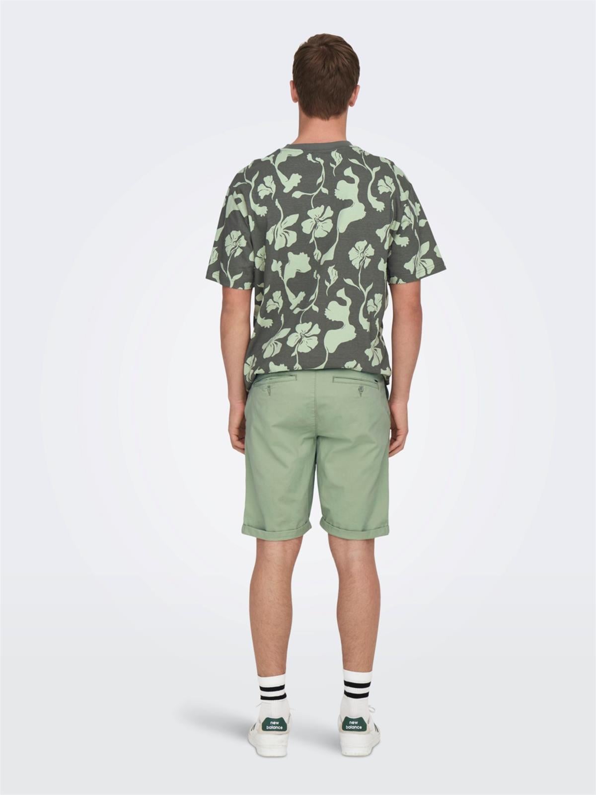 Only & Sons Erkek Chino Şort ONSPETER REG TWILL 4481 SHORTS 22024481 - Only & Sons - 22024481