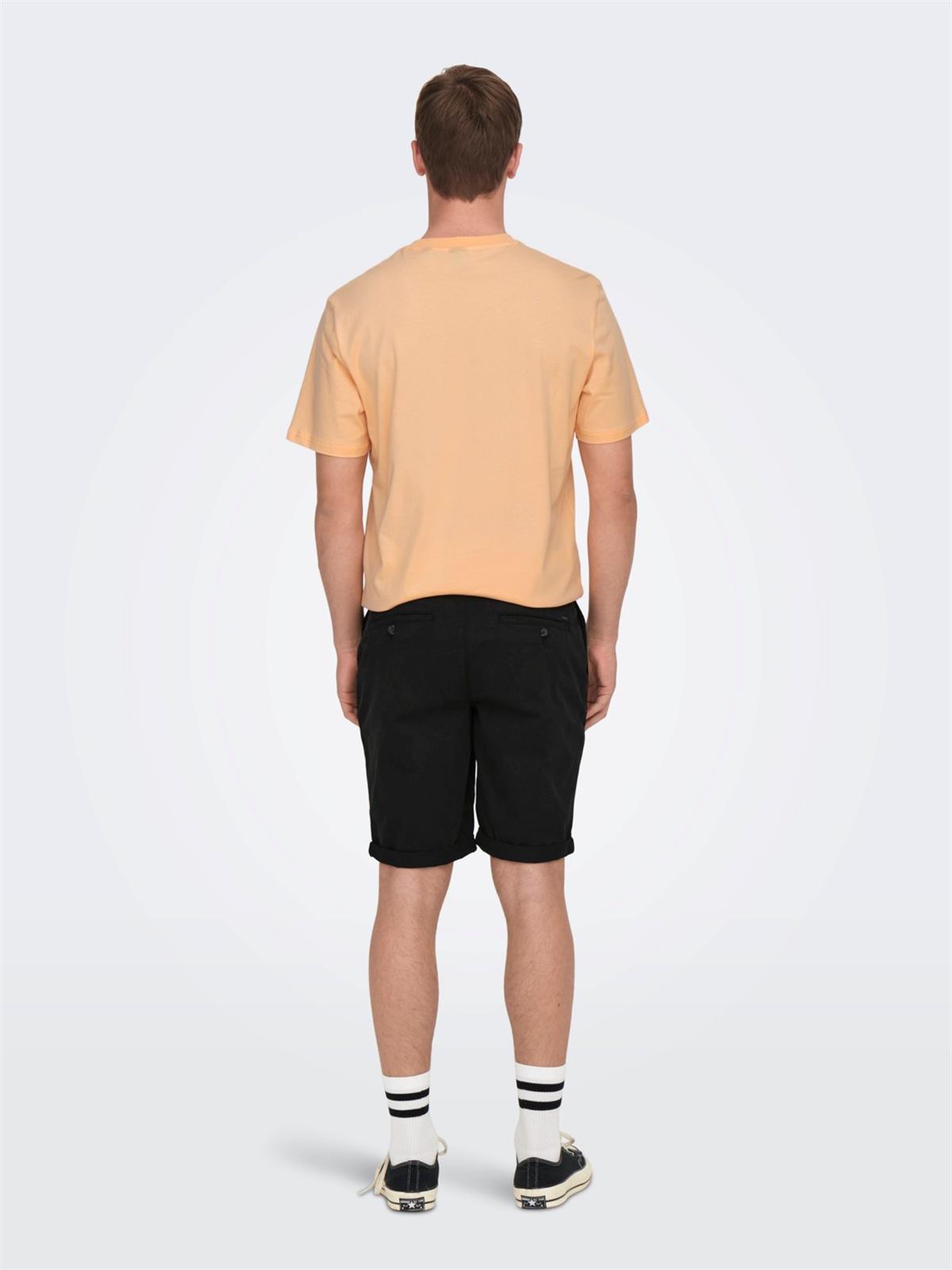 Only & Sons Erkek Chino Şort ONSPETER REG TWILL 4481 SHORTS 22024481 - Only & Sons - 22024481