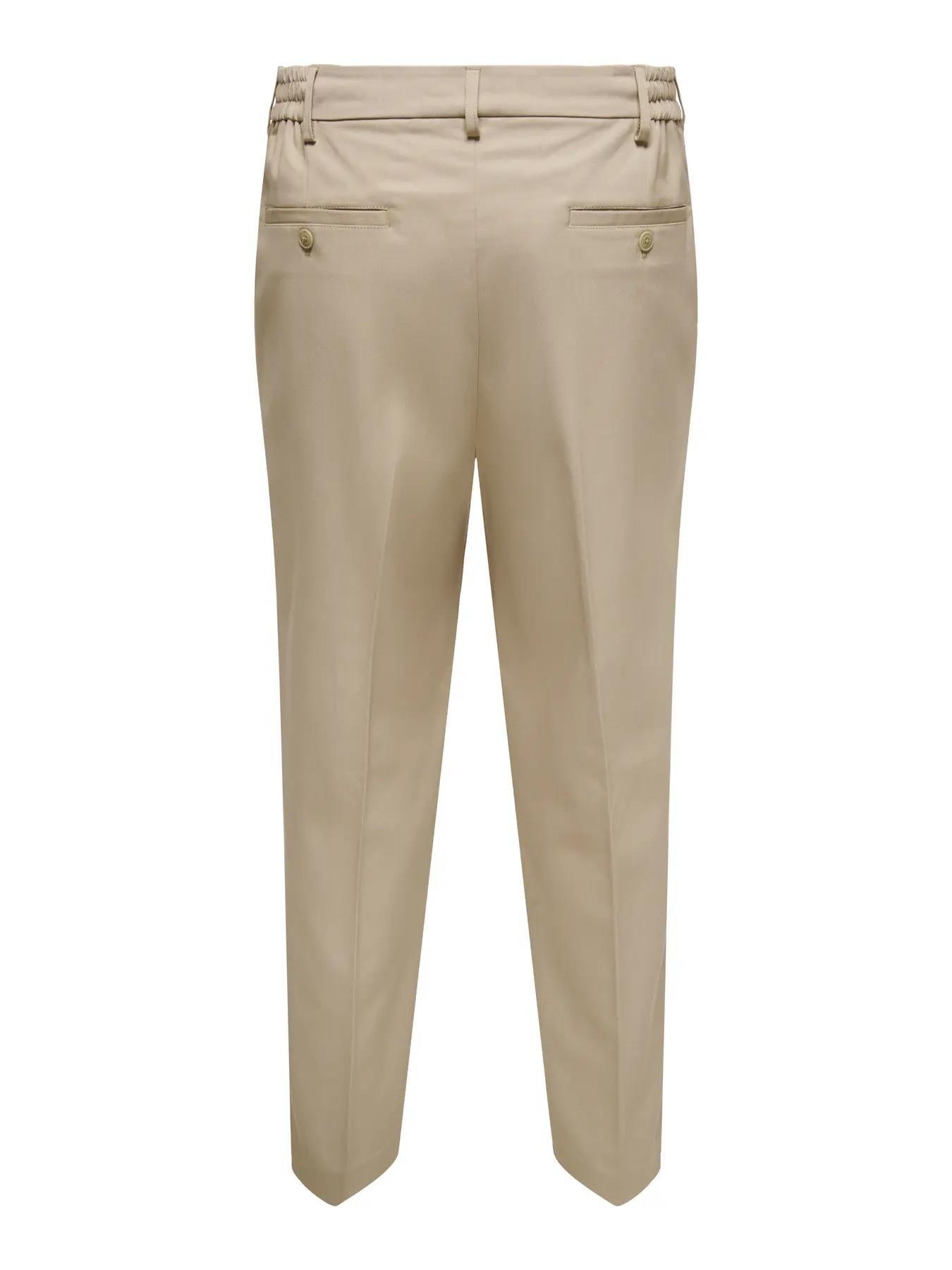 Only & Sons Erkek Chino Yandan Büzgülü Krem Pantolon - 22035160 - Only & Sons - 22035160-1