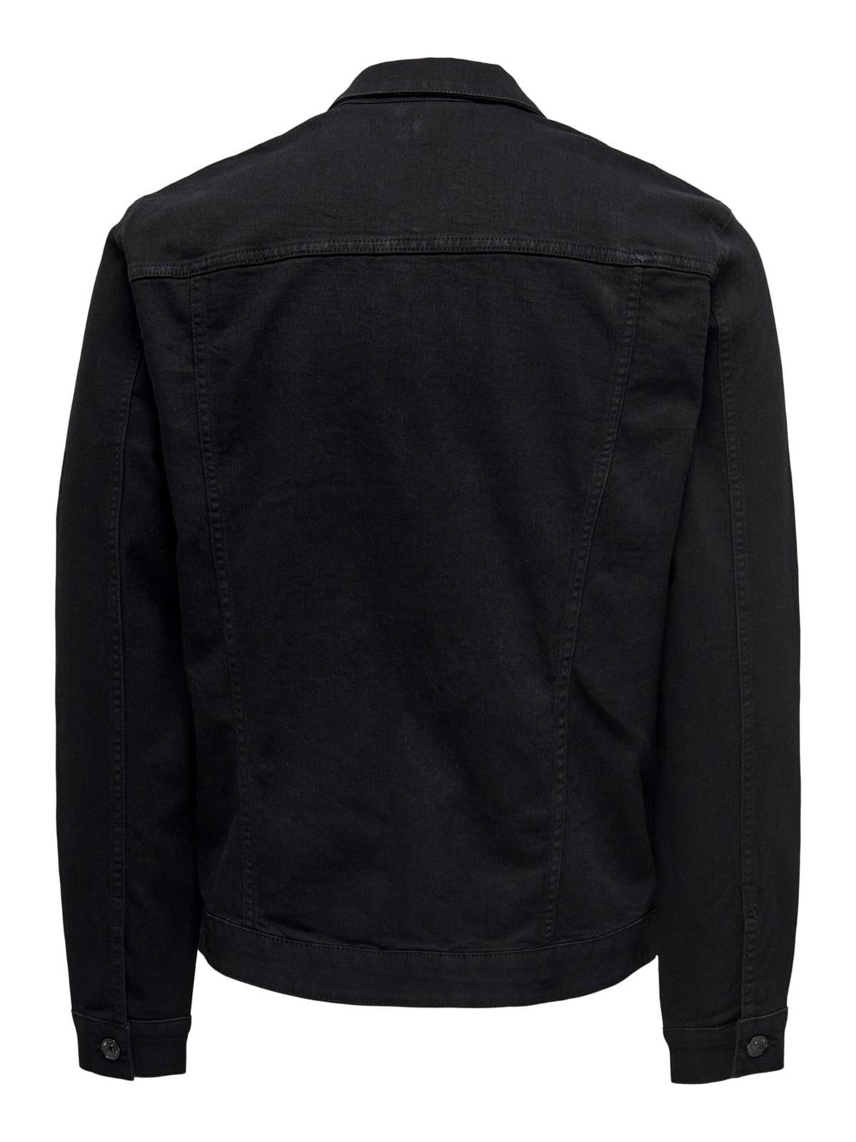 Only & Sons Erkek Denim Kot Ceket ONSCOIN BLACK 4332 JACKET 22024332 - Only & Sons - 22024332