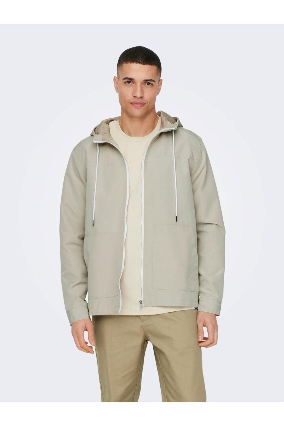 Only & Sons Erkek Günlük Ceket Mont Hood Jacket - 22024156 - Only & Sons - 22024156
