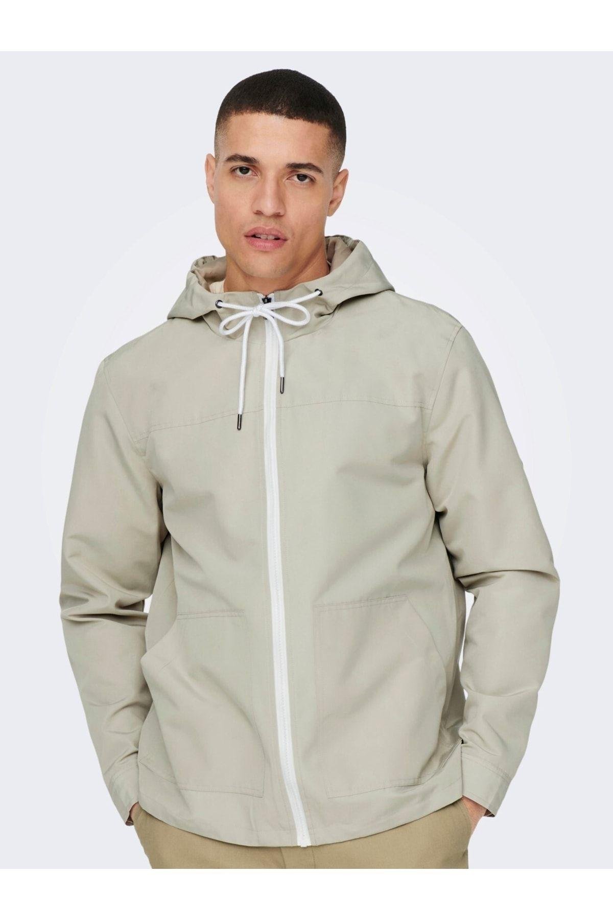 Only & Sons Erkek Günlük Ceket Mont Hood Jacket - 22024156 - Only & Sons - 22024156