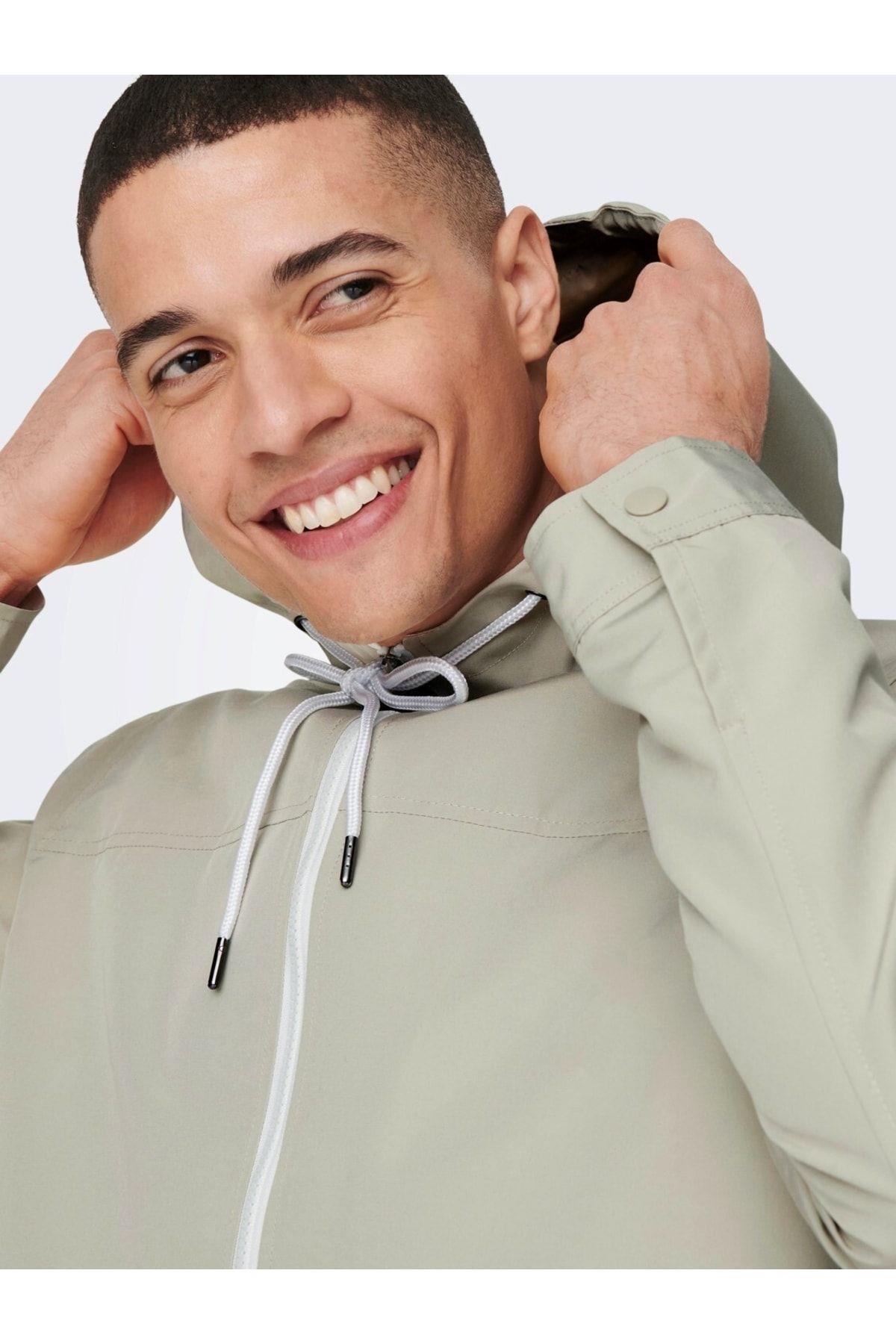 Only & Sons Erkek Günlük Ceket Mont Hood Jacket - 22024156 - Only & Sons - 22024156
