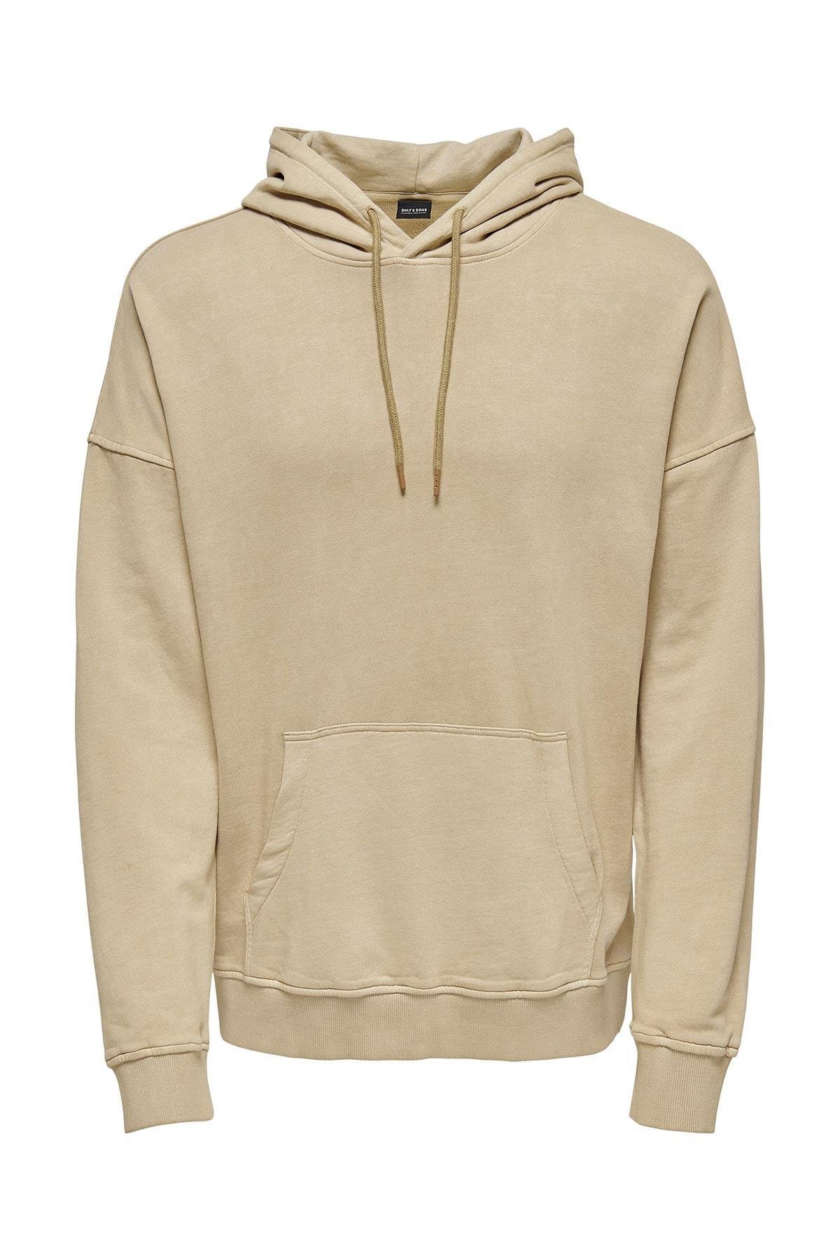 Only & Sons Erkek Kapüşonlu Sweatshirt Hoodie 22020931 - Only & Sons - 22020931