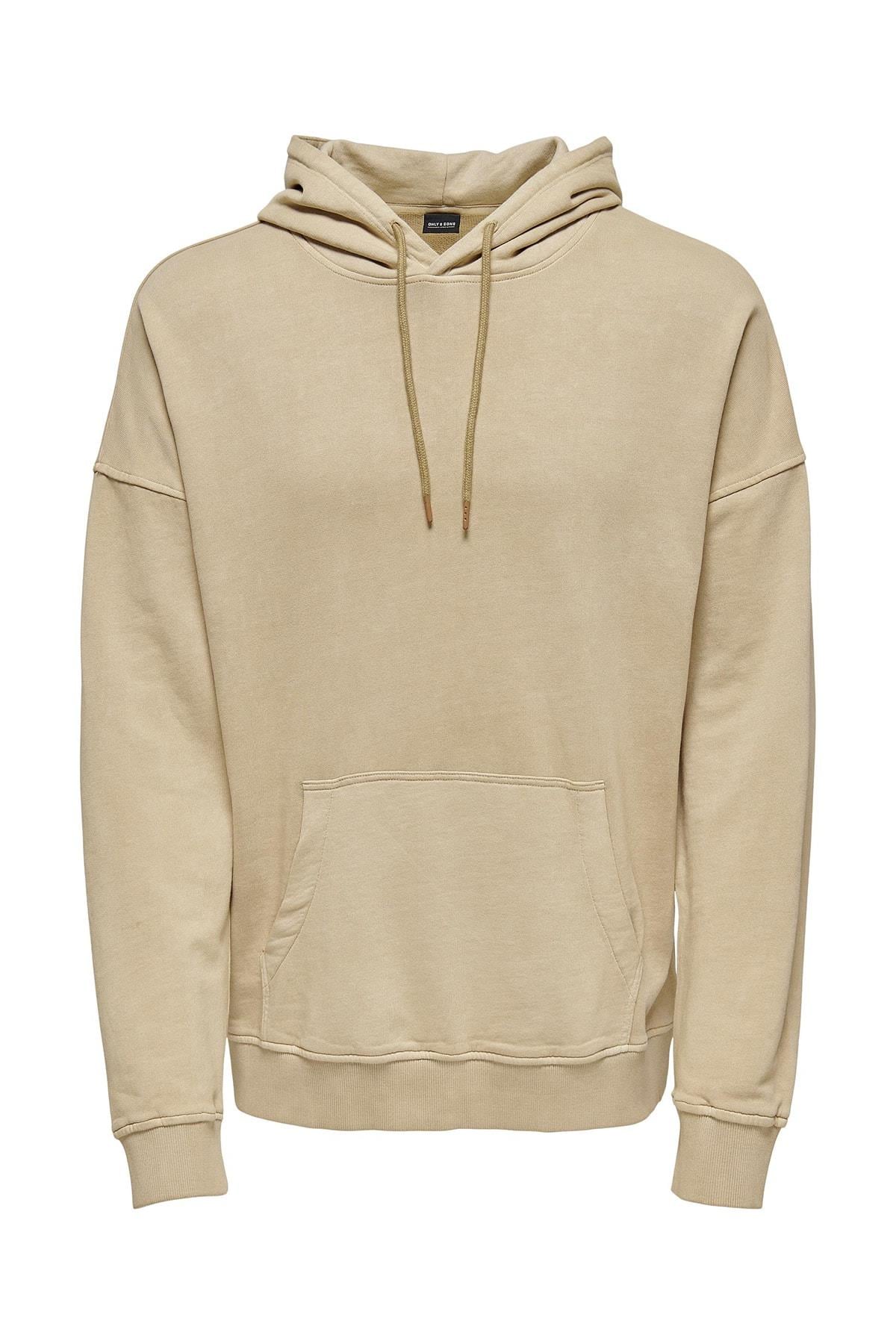 Only & Sons Erkek Kapüşonlu Sweatshirt Hoodie 22020931 - Only & Sons - 22020931