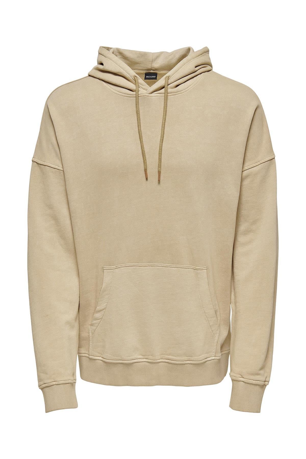 Only & Sons Erkek Kapüşonlu Sweatshirt Hoodie 22020931 - Only & Sons - 22020931