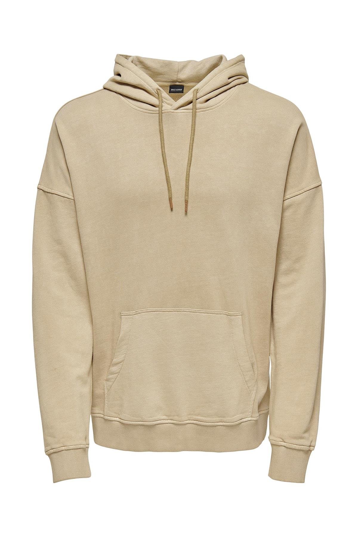 Only & Sons Erkek Kapüşonlu Sweatshirt Hoodie 22020931 - Only & Sons - 22020931