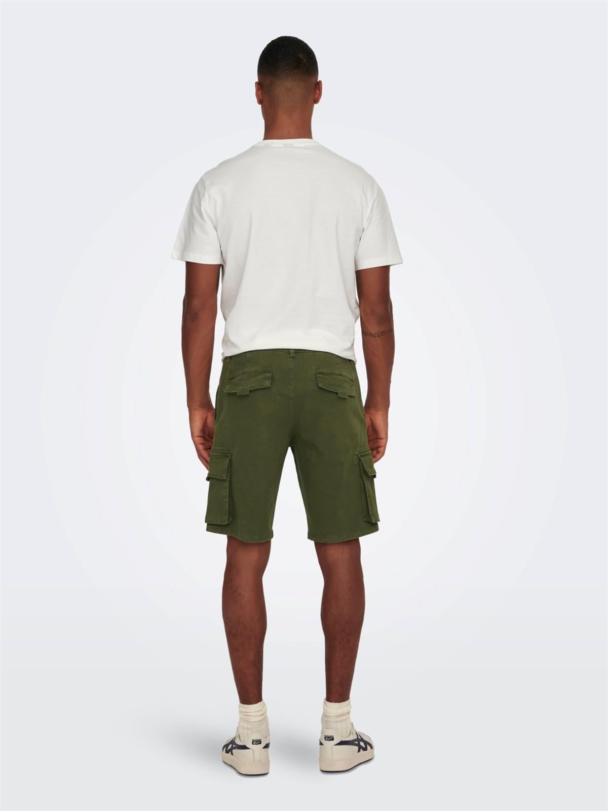 Only & Sons Erkek Kargo Cepli Şort Cargo Shorts- 22024564 - Only & Sons - 22024564