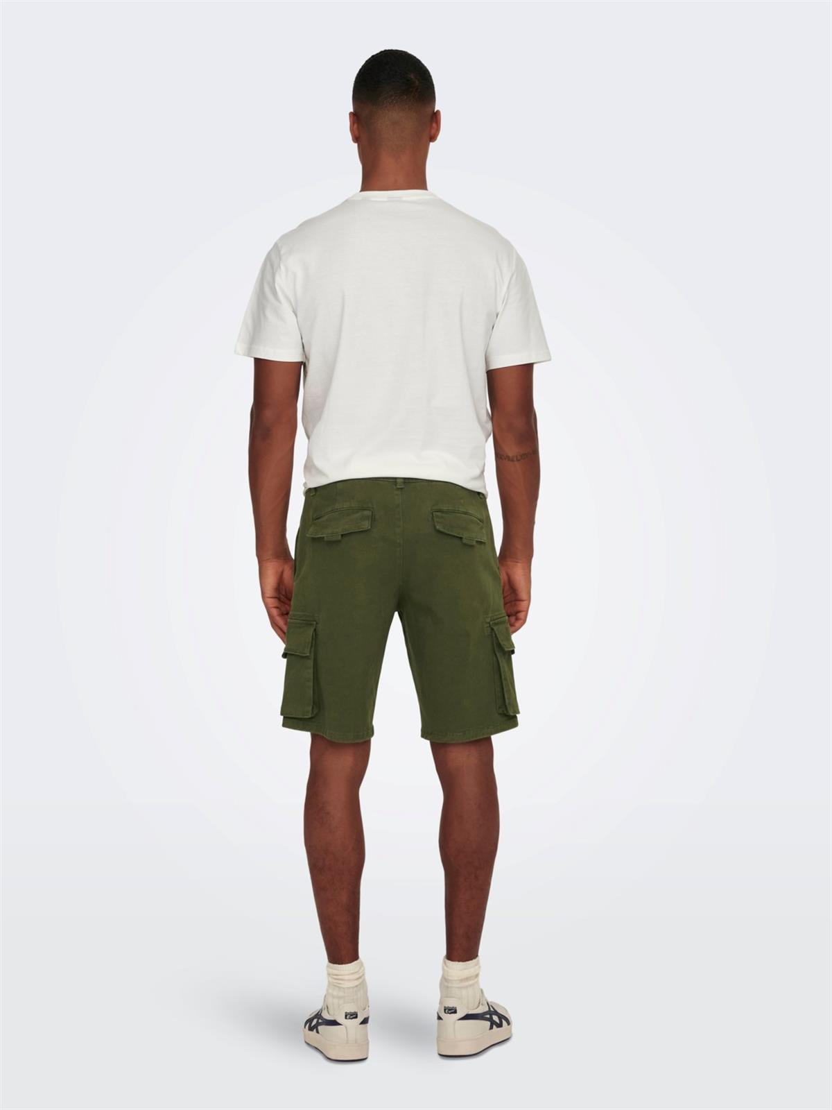 Only & Sons Erkek Kargo Cepli Şort Cargo Shorts- 22024564 - Only & Sons - 22024564