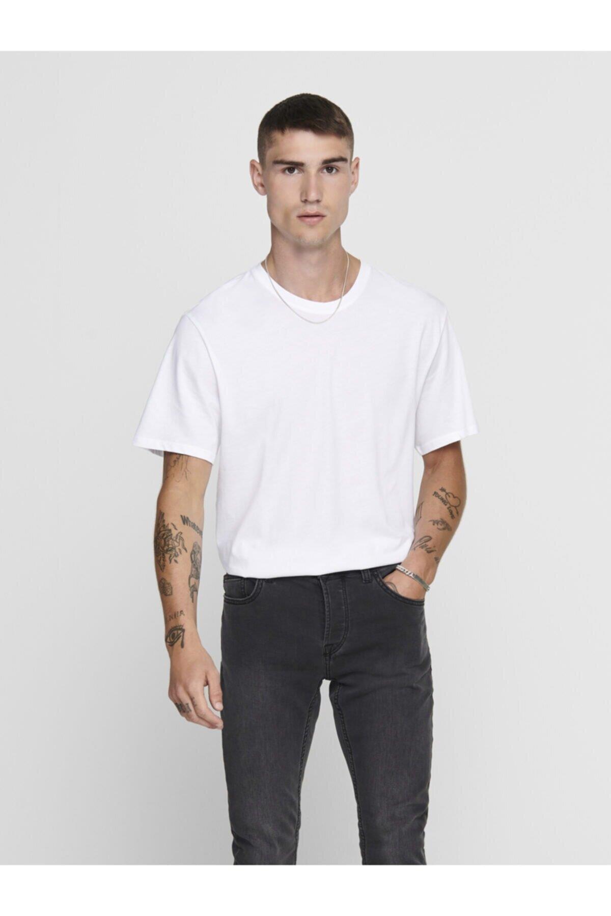 Only & Sons Erkek Kısa Kollu Regular Fit T-shirt 22002973 - Only & Sons - 22002973