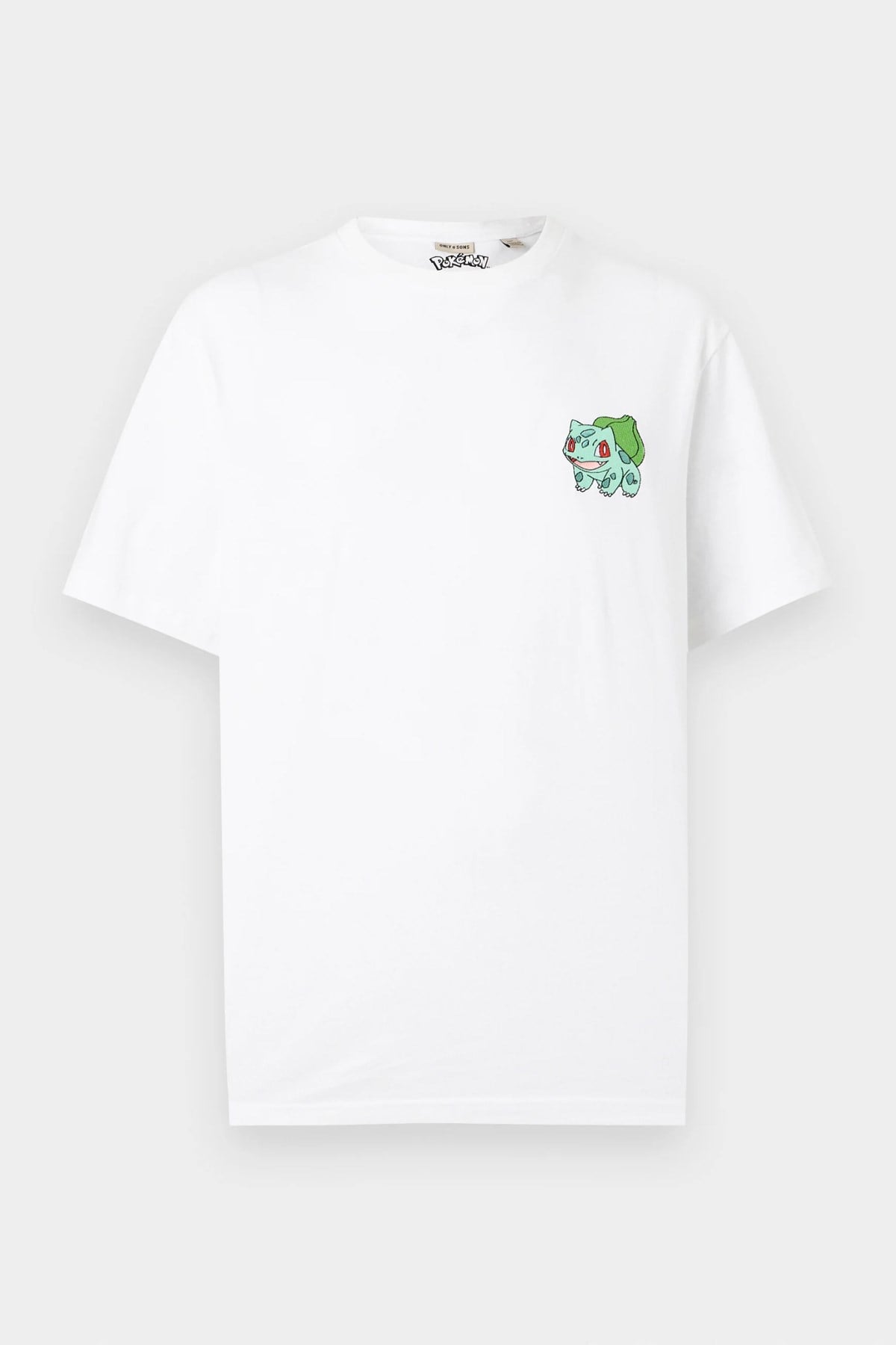 Only & Sons Erkek Lisanslı Bulbasaur Pokemon T-shirt - Only & Sons - blb-22037659