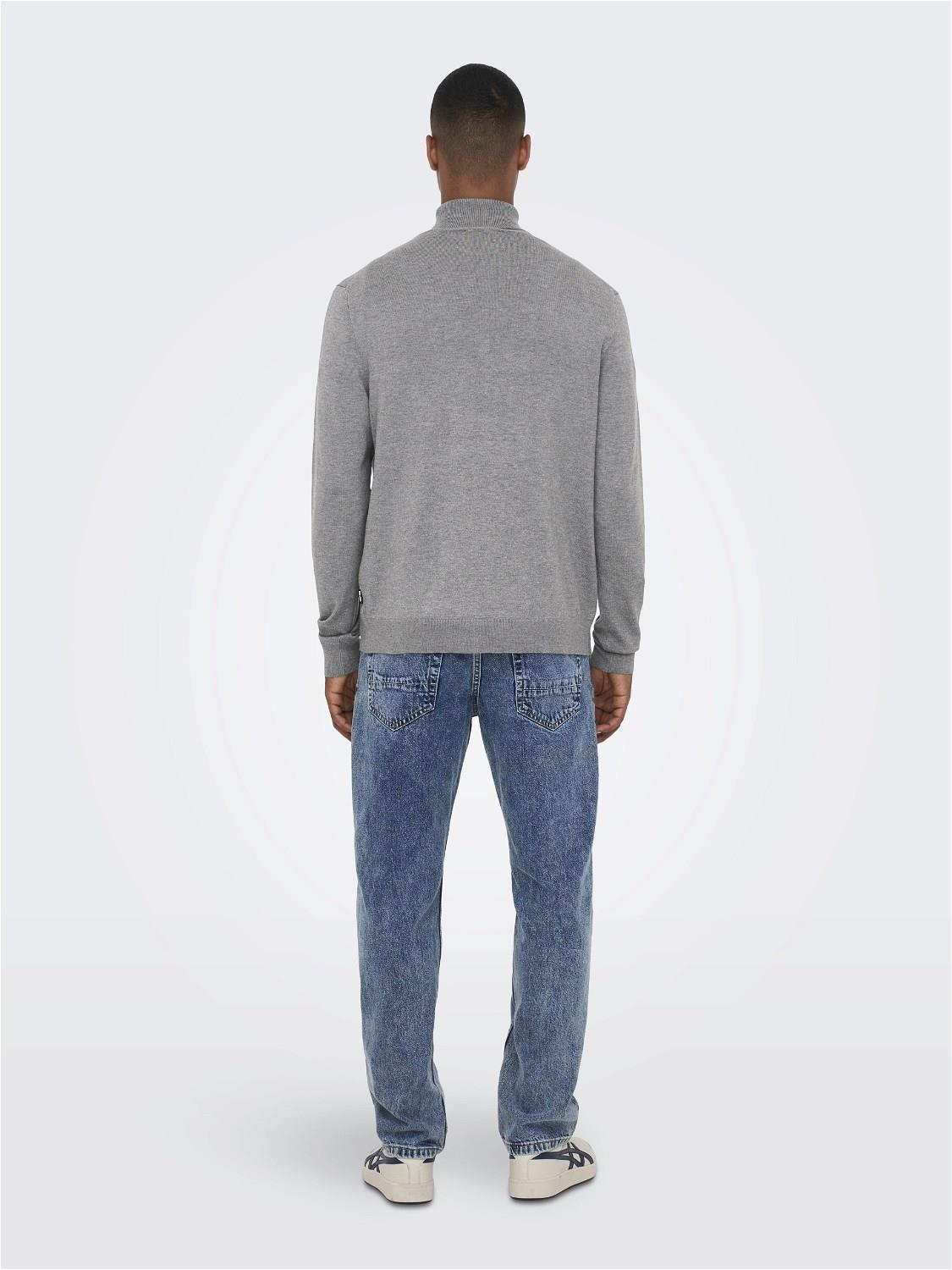 Only & Sons Erkek Mevsimlik Boğazlı Kazak - 22020879 - Only & Sons - 22020879