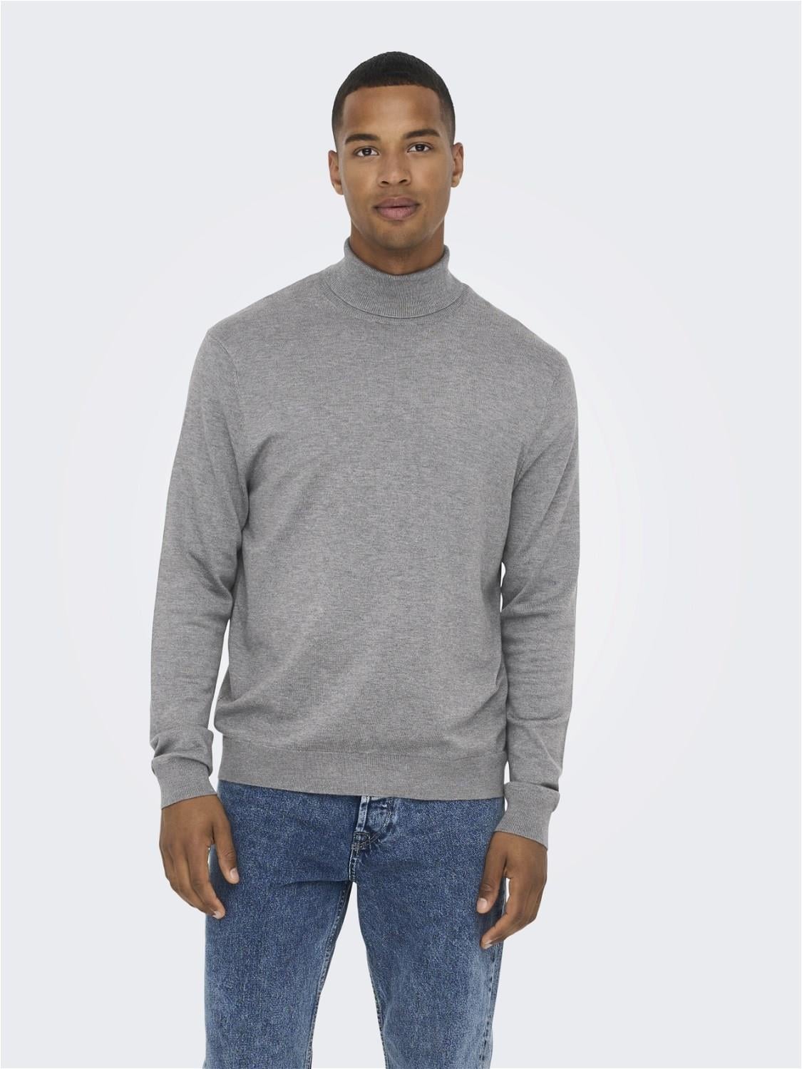 Only & Sons Erkek Mevsimlik Boğazlı Kazak - 22020879 - Only & Sons - 22020879