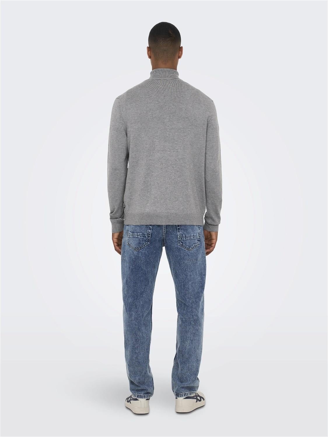 Only & Sons Erkek Mevsimlik Boğazlı Kazak - 22020879 - Only & Sons - 22020879