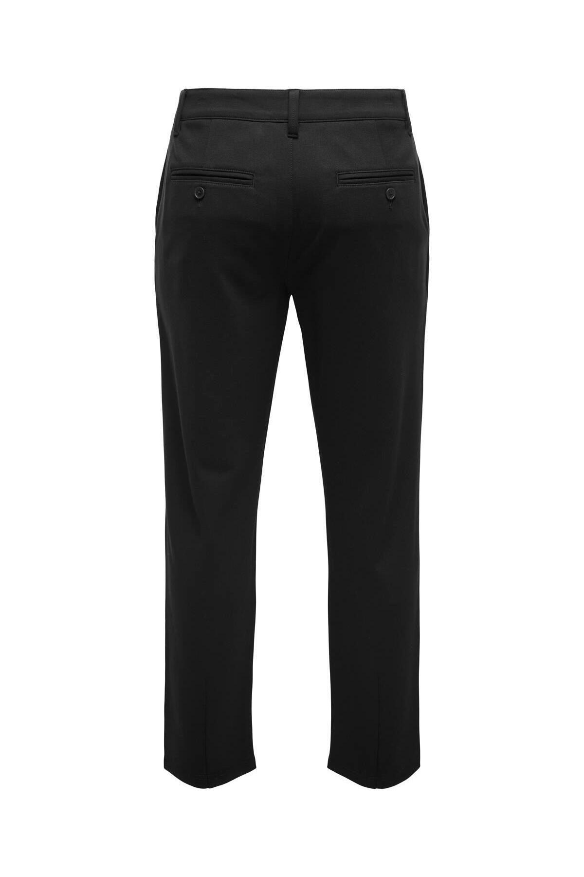 Only & Sons Erkek Normal Bel Siyah Pantolon - 22037907 - Only & Sons - 22037907