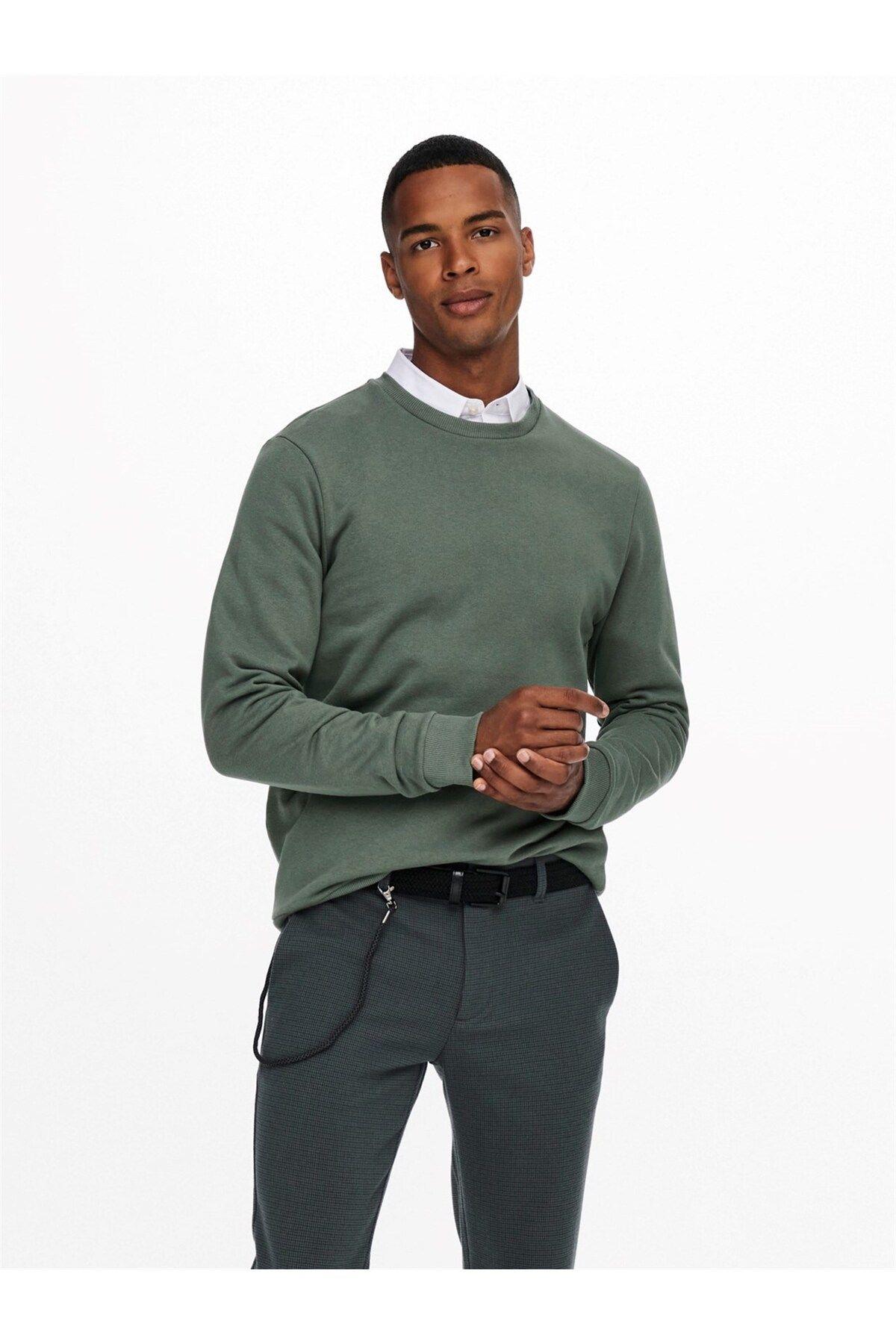 Only & Sons Erkek Onsceres Crew Neck Bisikler Yaka Sweatshirt - 22018683  - Only & Sons - 22018683