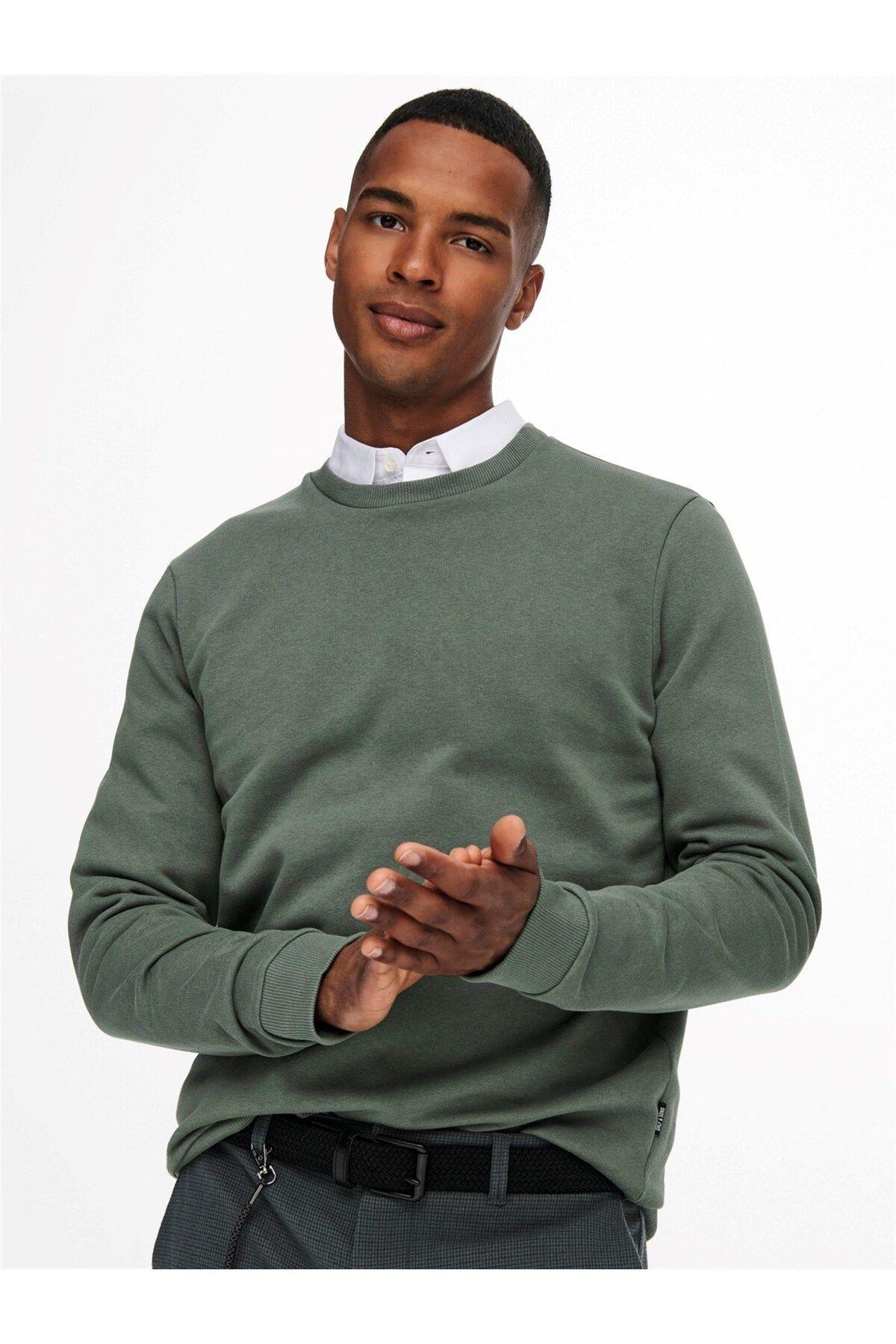Only & Sons Erkek Onsceres Crew Neck Bisikler Yaka Sweatshirt - 22018683  - Only & Sons - 22018683