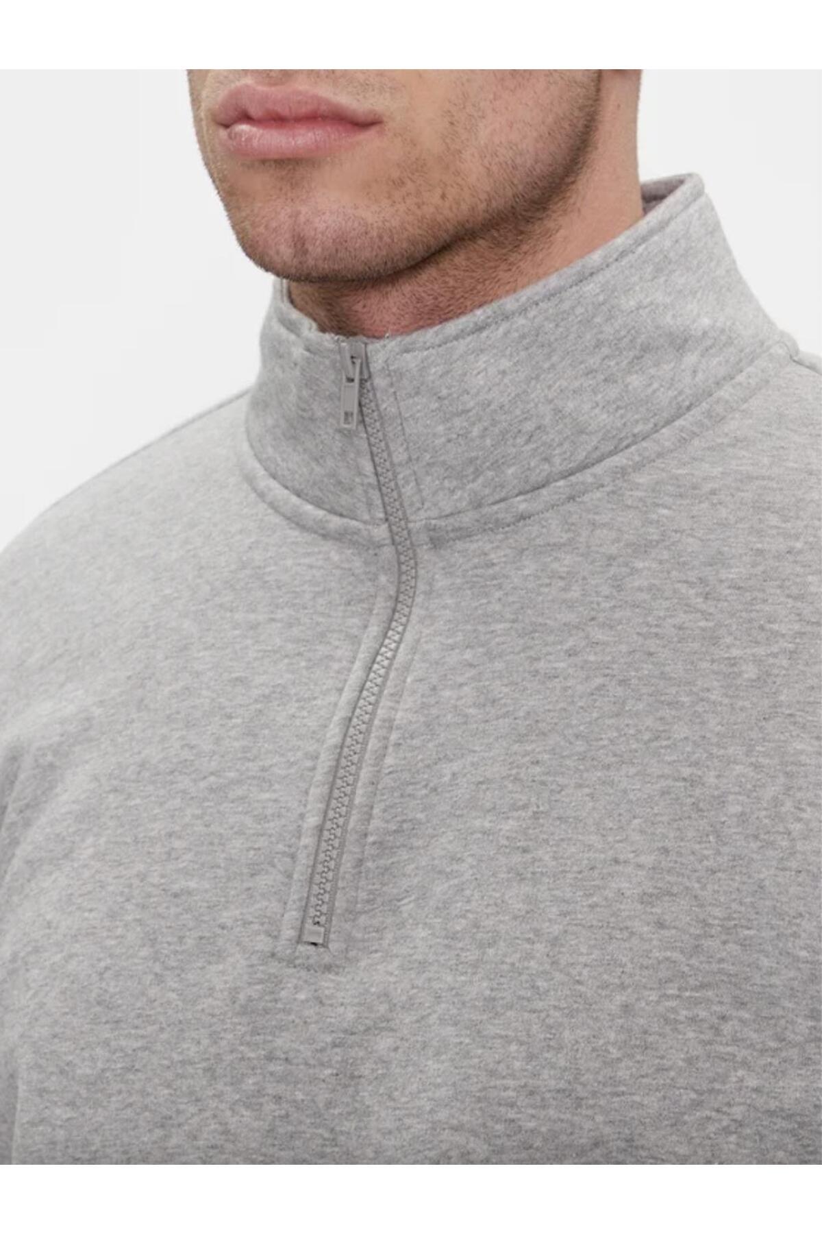 Only & Sons Erkek Onsceres Half Zip Yarım Fermuar Sweatshirt-22019055  - Only & Sons - 2-22019055