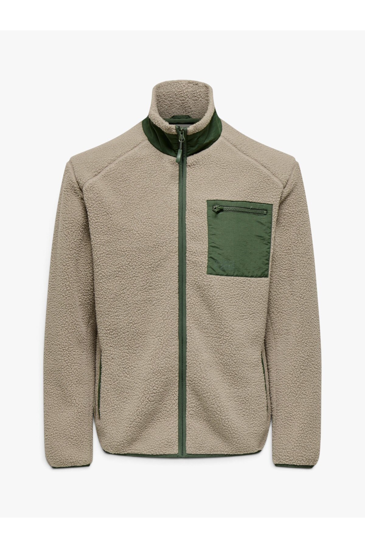 Only &Sons Erkek Onsdallas Sherpa Jacket Bej Mont Ceket- 22025599 - Only & Sons - 22025599-B
