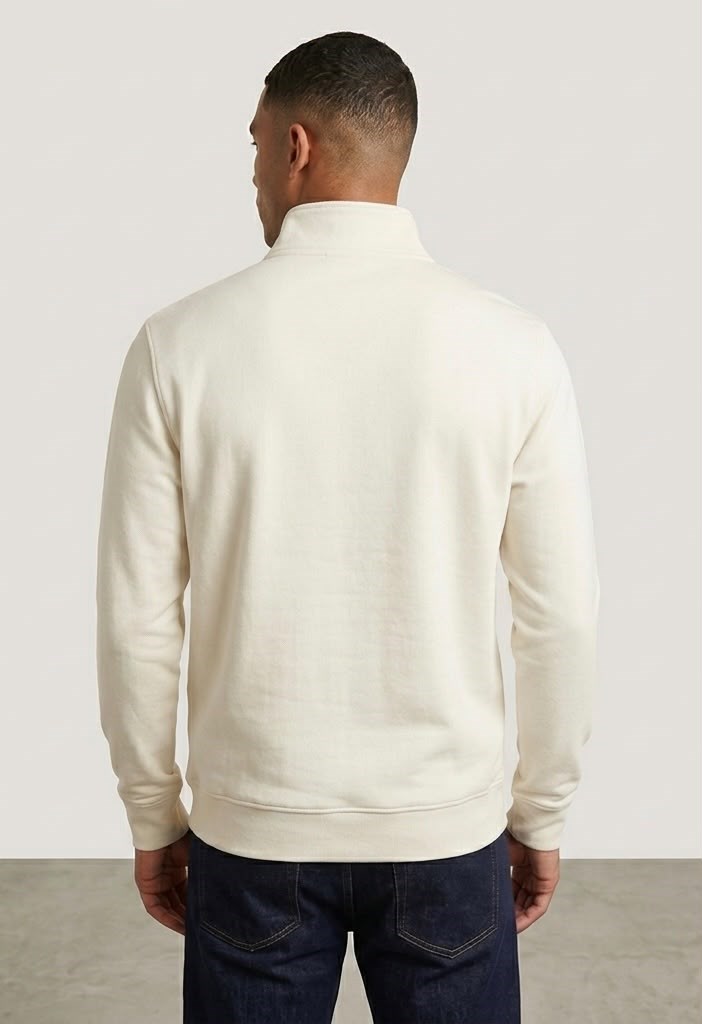 Only & Sons Erkek ONSDAWSON REG LS HALF SWEATSHİRT BEYAZ - 22039036  - Only & Sons - 22039036