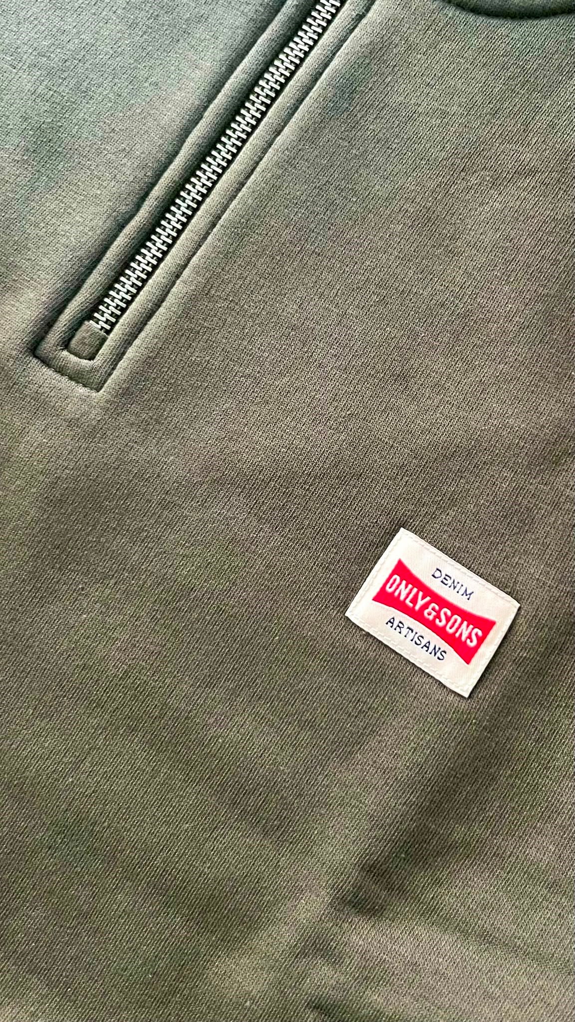 Only & Sons Erkek ONSDAWSON REG LS HALF SWEATSHİRT YEŞİL - 22039036  - Only & Sons - 22039036-1