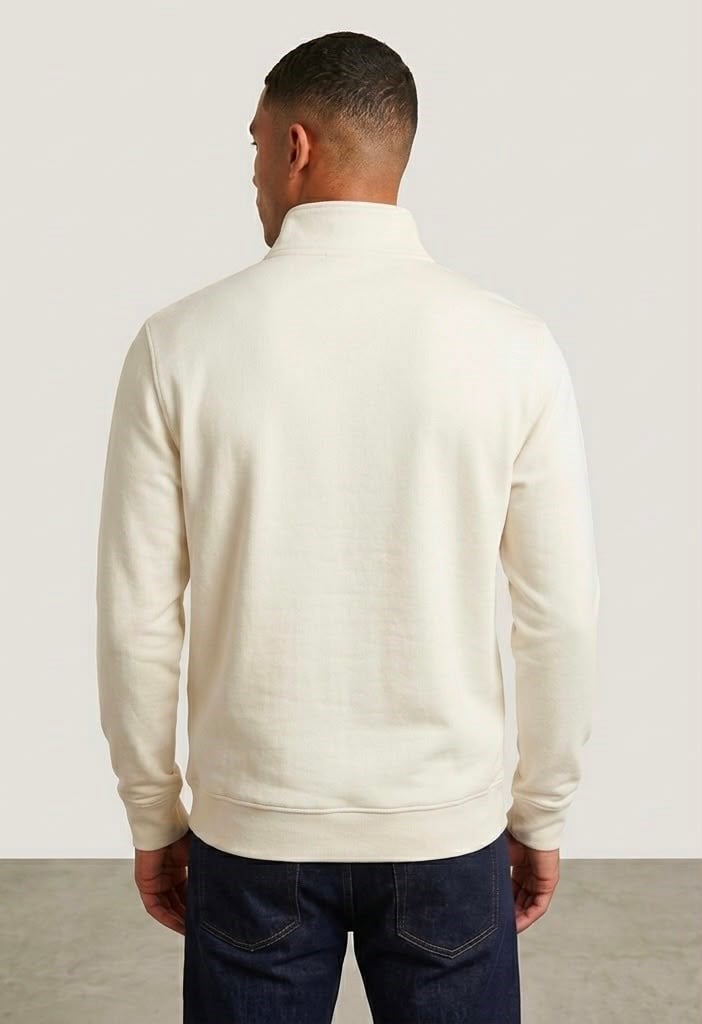 Only & Sons Erkek ONSDAWSON REG LS HALF SWEATSHİRT BEYAZ - 22039036  - Only & Sons - 22039036