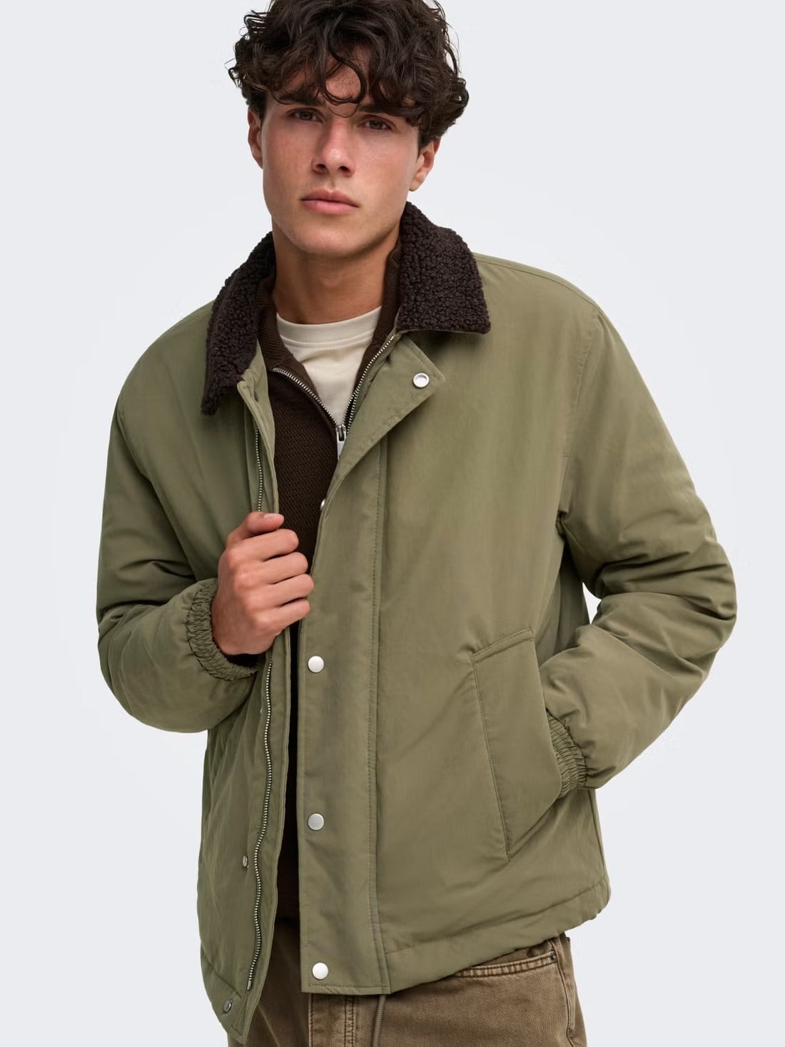 Only & Sons Erkek Onsreming Haki Ceket - 22038856  - Only & Sons - 22038856