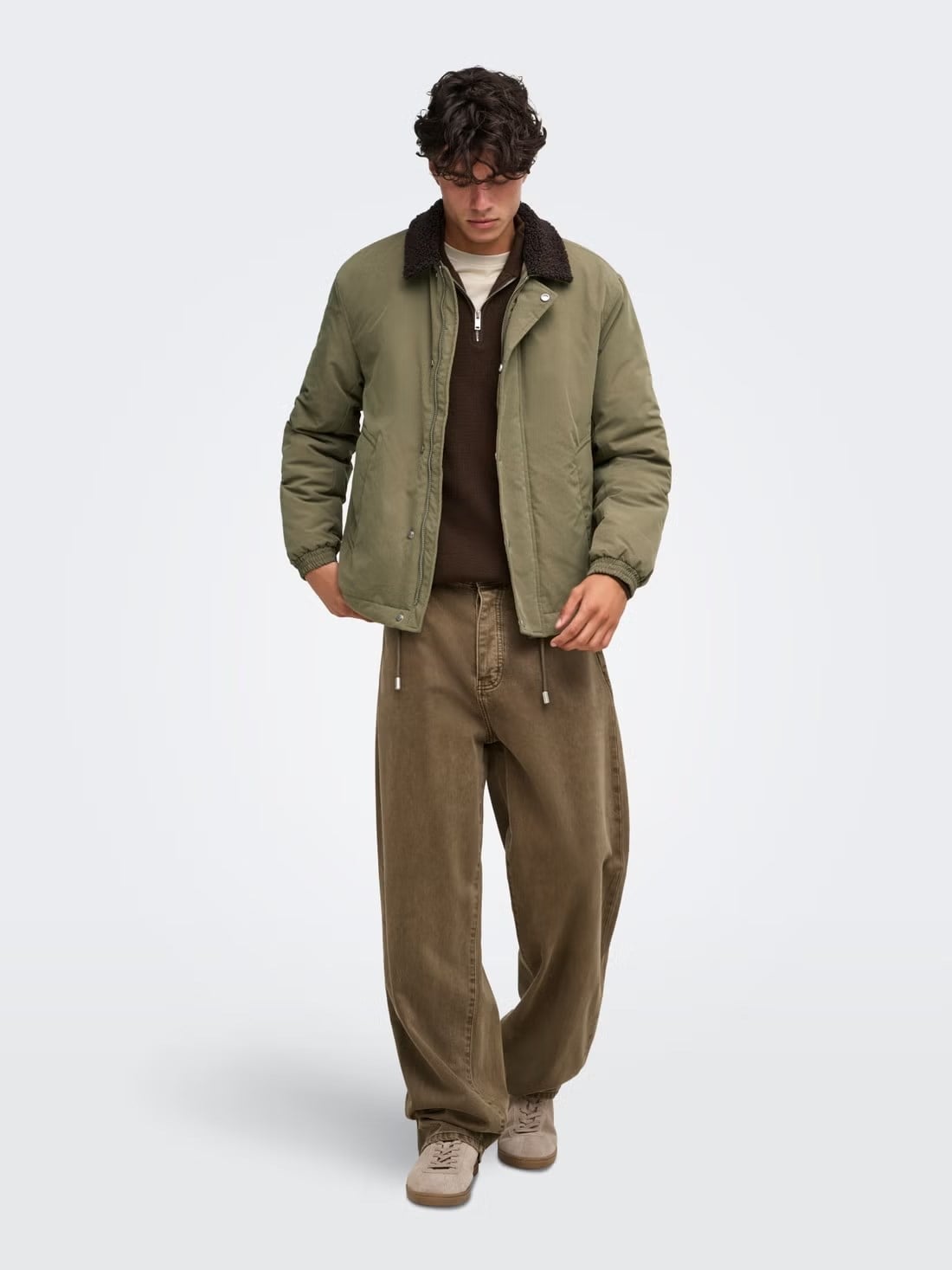 Only & Sons Erkek Onsreming Haki Ceket - 22038856  - Only & Sons - 22038856