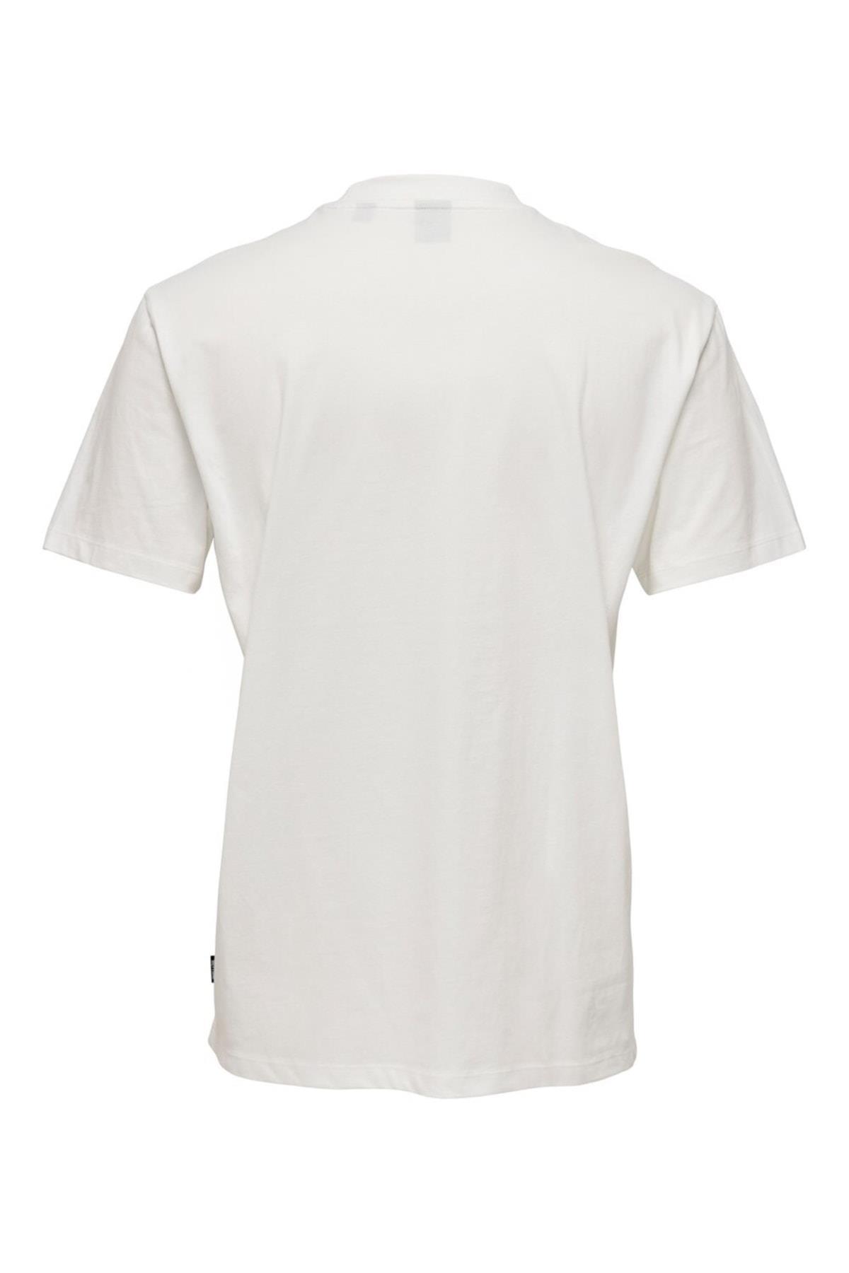 Only & Sons Erkek Pamuklu T-shirt Onsharold Retro Future  -  22024789 - Only & Sons - 22024789