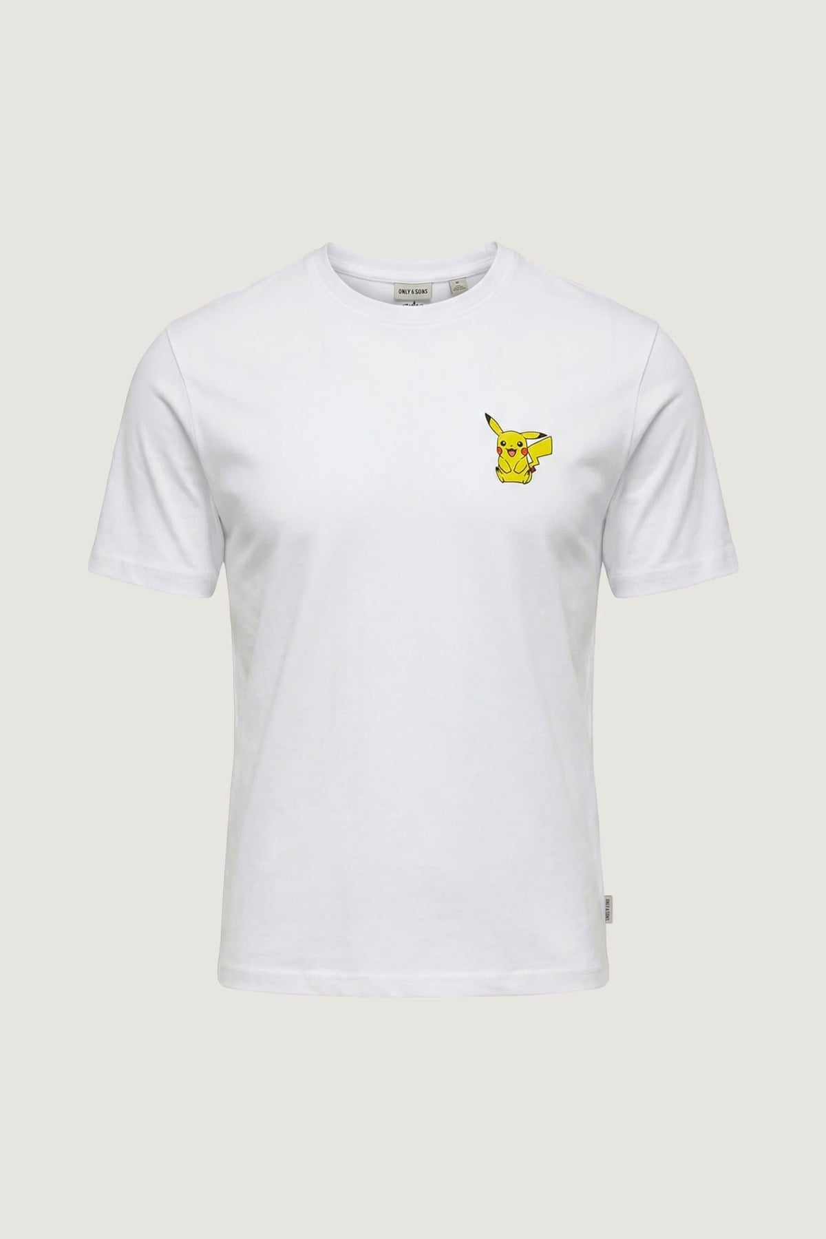 Only & Sons Erkek Pokemon Nakışlı Pikachu T-shirt-22037659 - Only & Sons - Pk-22037659