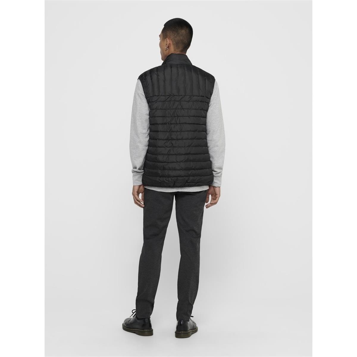 Only & Sons Erkek Premium Paul Quilted Şişme Yelek 22015123-blk - Only & Sons - 22015123-BLK