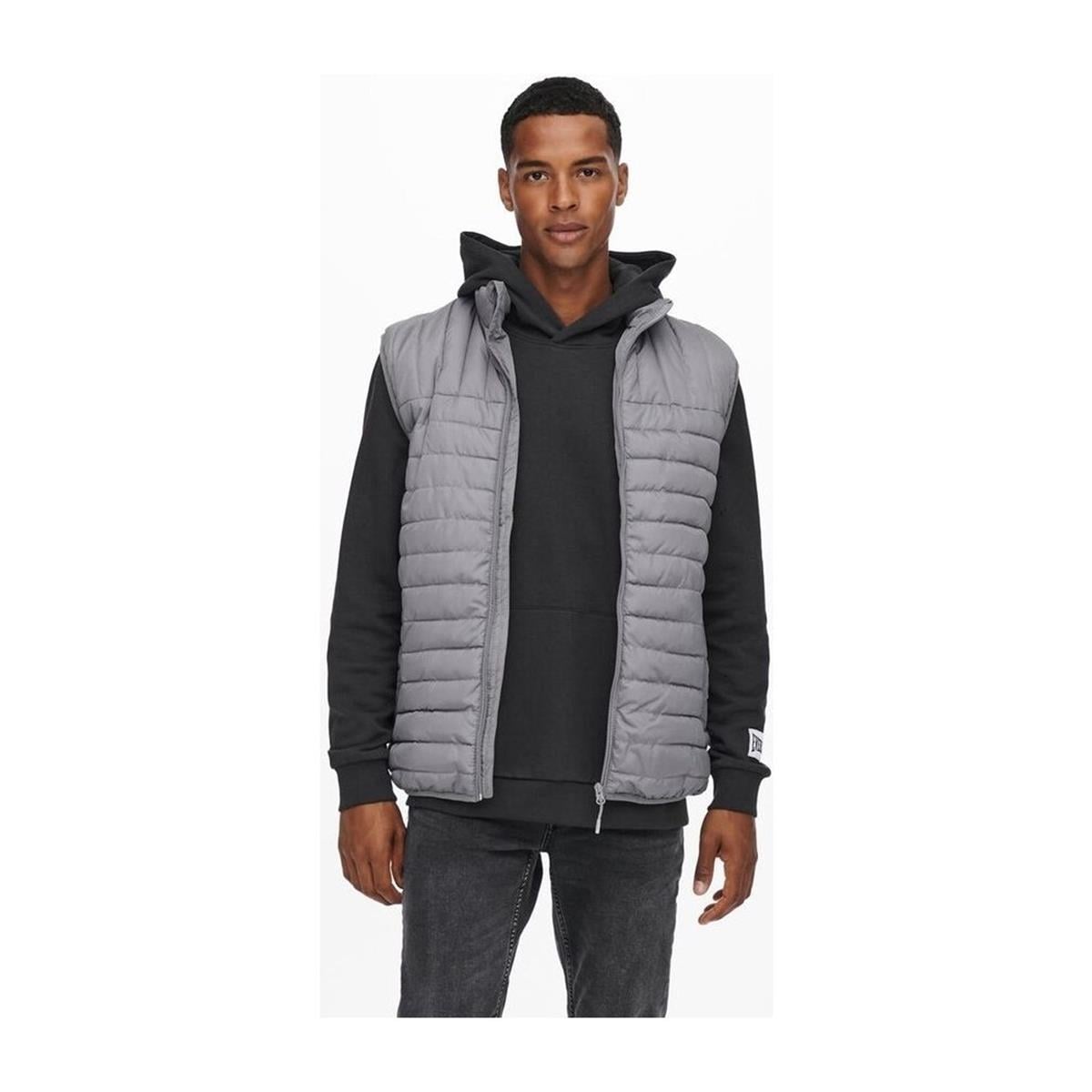 Only & Sons Erkek Premium Paul Quilted Şişme Yelek 22015123-blk - Only & Sons - 22015123-BLK