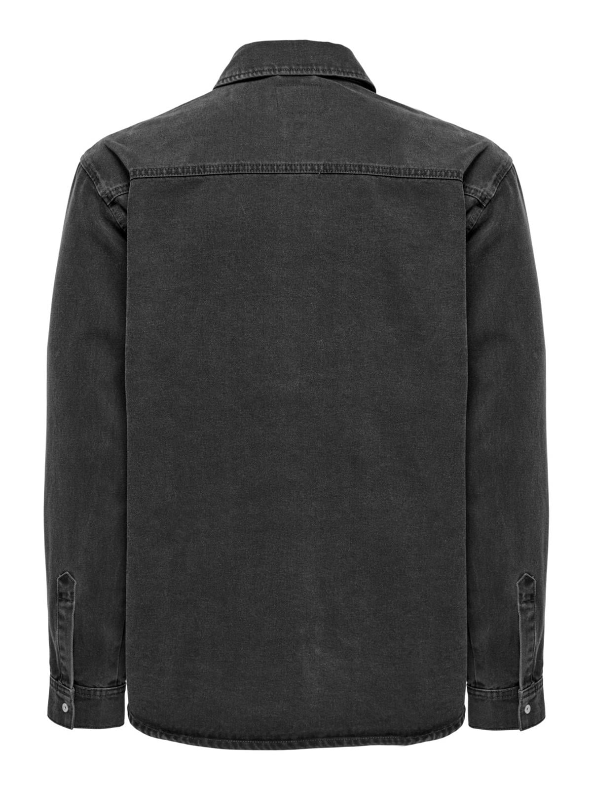 Only & Sons Erkek Rahat Kalıp Gömlek ONSBILL MEDIUM GREY 5365 OVERSHIRT 22025365 - Only & Sons - 22025365