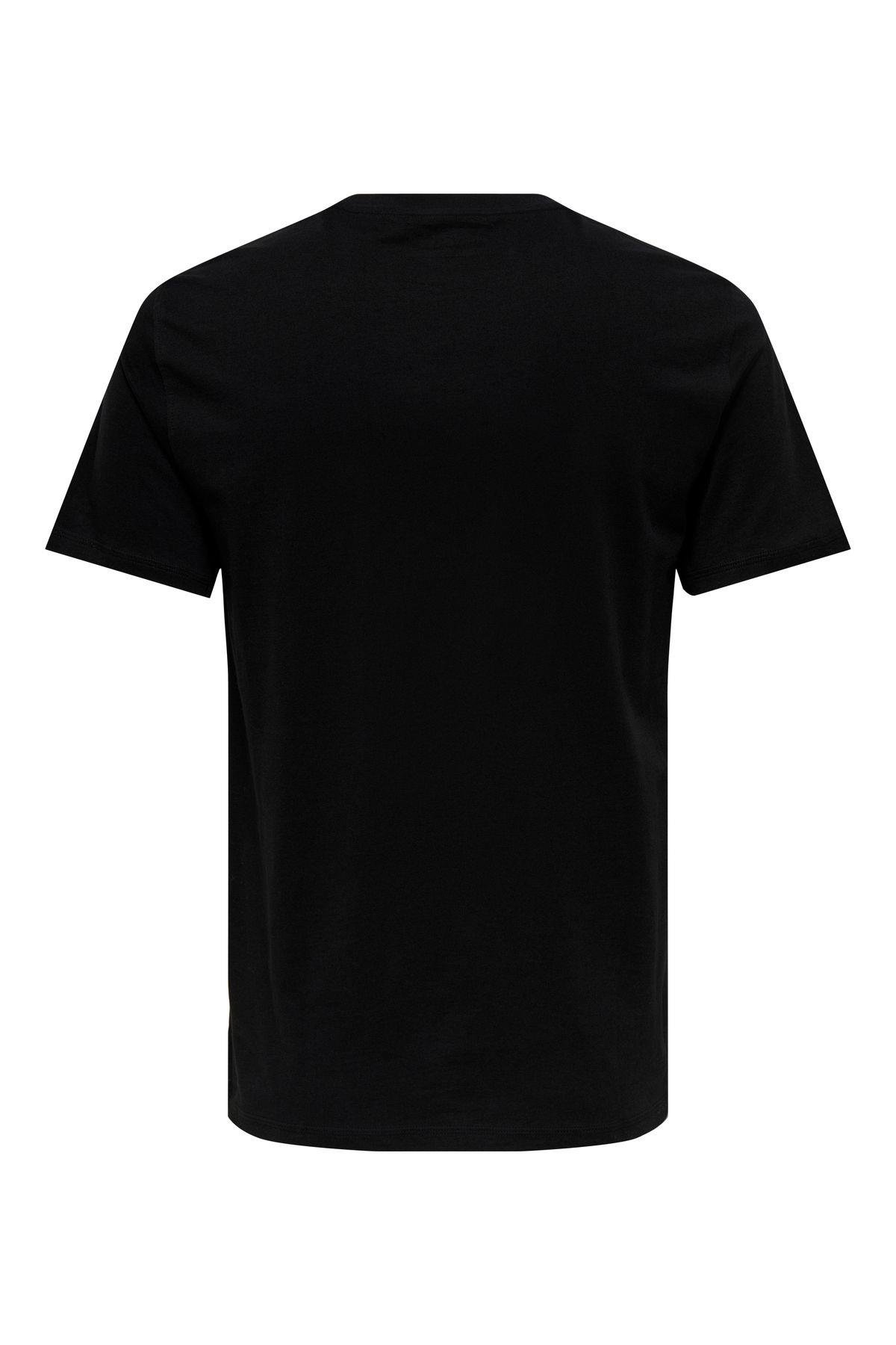 Only & Sons Erkek Regular Fit %100 Pamuk Basic T-Shirt - 22025208 - Only & Sons - 22025208