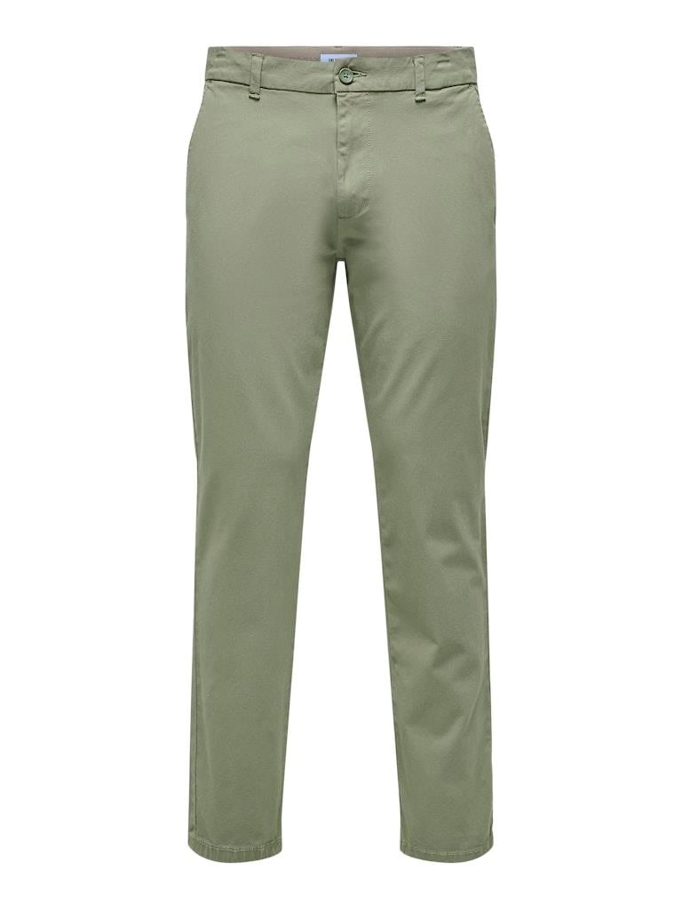 Only & Sons Erkek Regular Fit Lastikli Bel Haki Pantolon - 22029761 - Only & Sons - 22029761-1